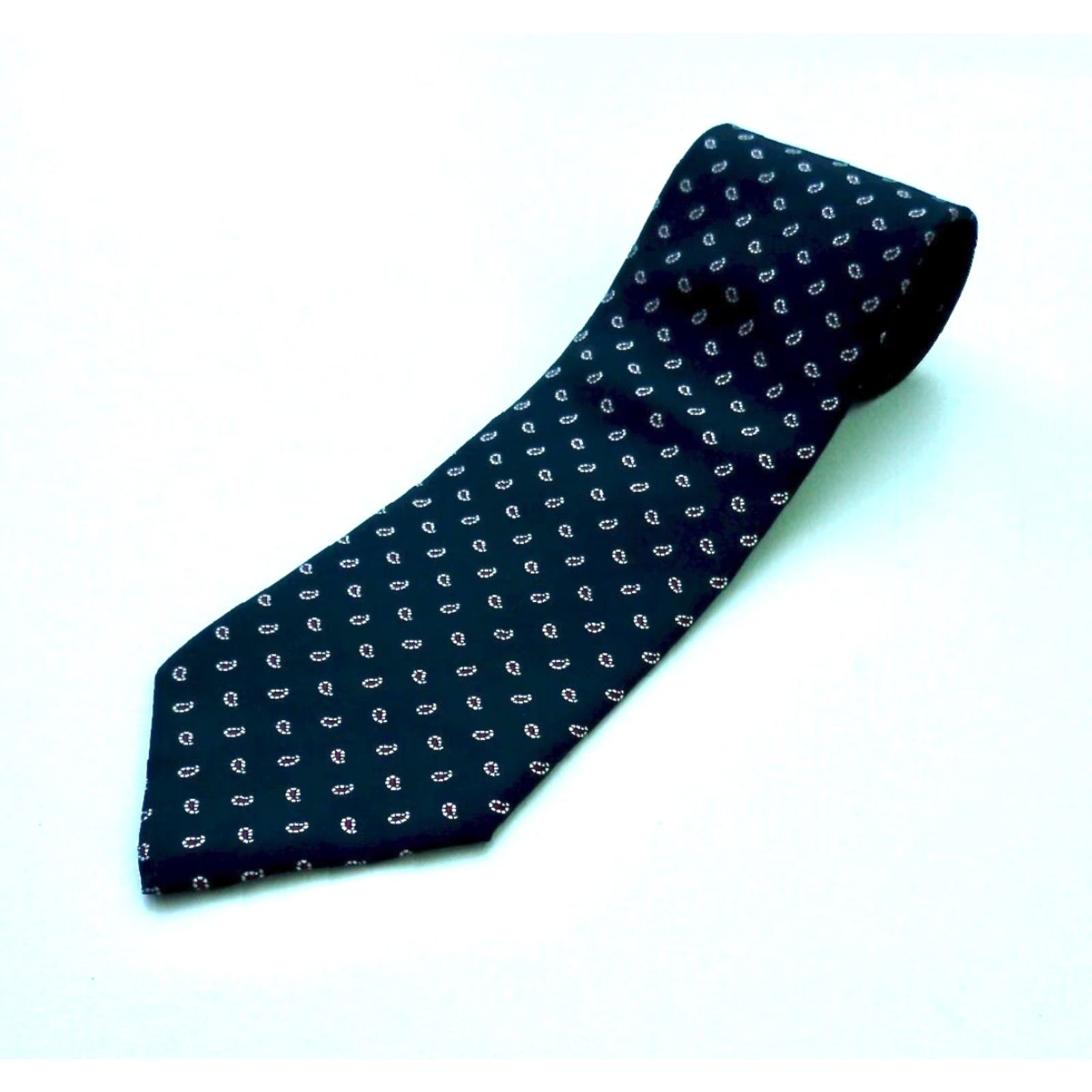 Vintage VINTAGE Men’s Cromley & Finch Luxury Silk Tie Paisley Handmade Size ONE SIZE - 3 Thumbnail