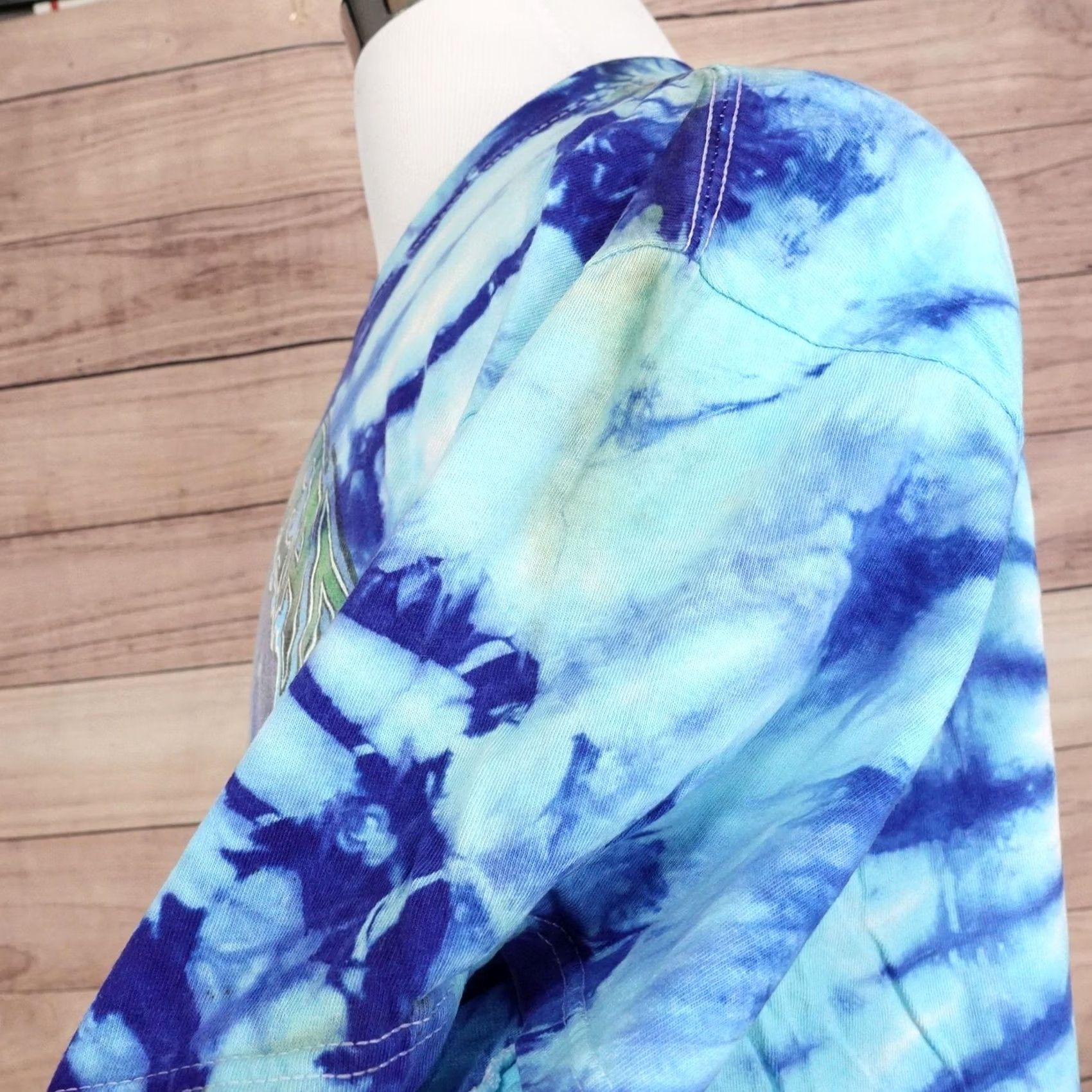 Anvil VINTAGE Grateful Dead Shirt Mens XL Blue Rose Earth Tie-Dye 1993 Graphic Tee Size US XL / EU 56 / 4 - 7 Thumbnail