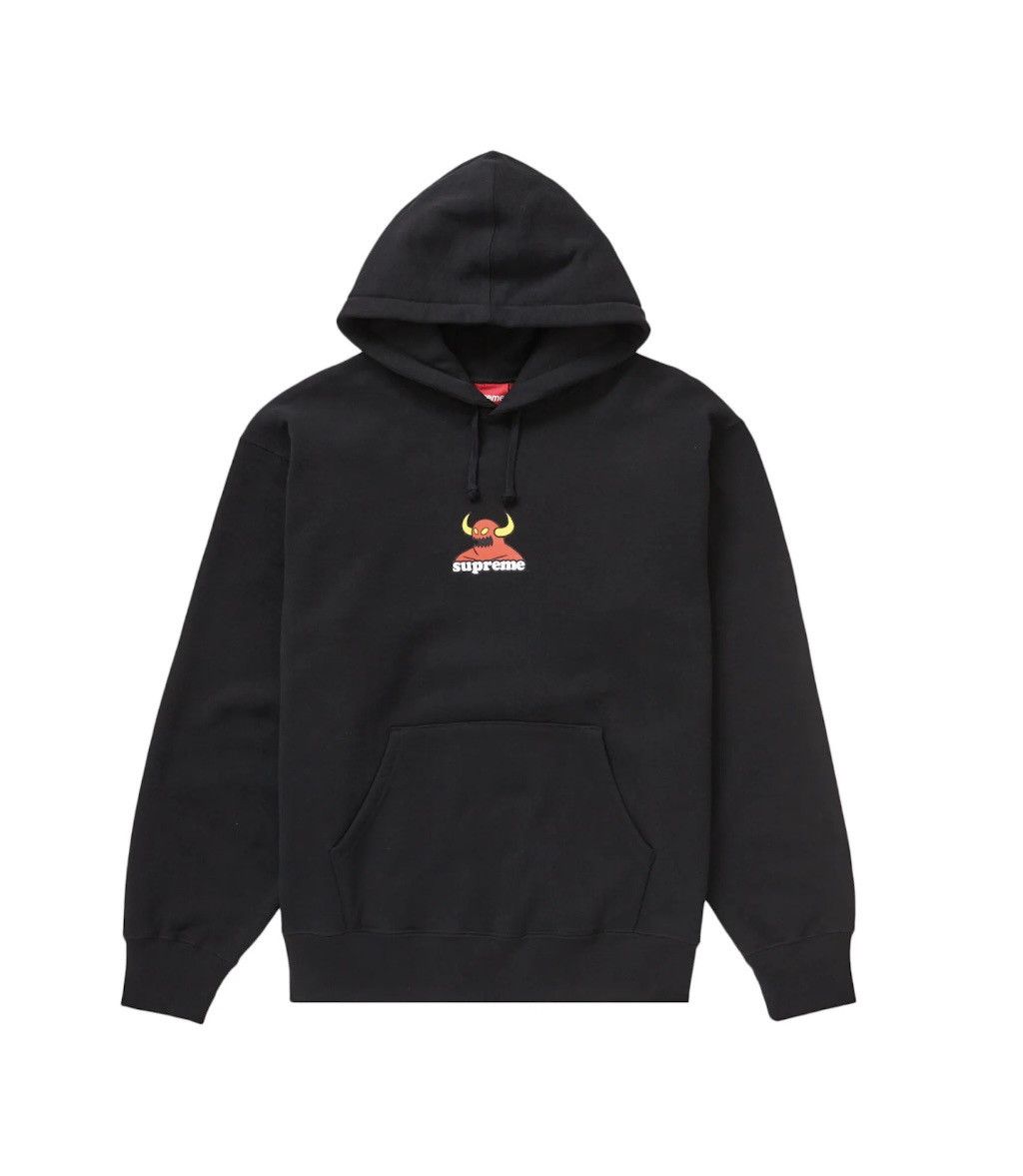 image of Supreme Toy Machine Hooded Sweatshirt in Black, Men's (Size Small)