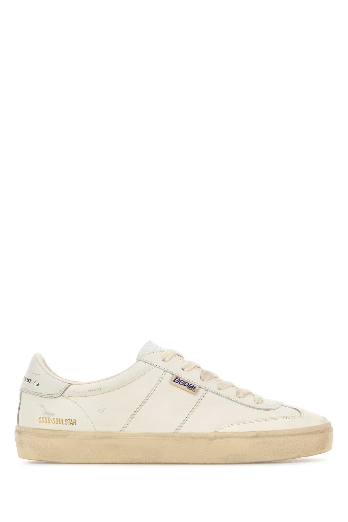 Golden Goose White Leather Soul Star Sneakers Size US 11 / IT 41 - 1 Thumbnail
