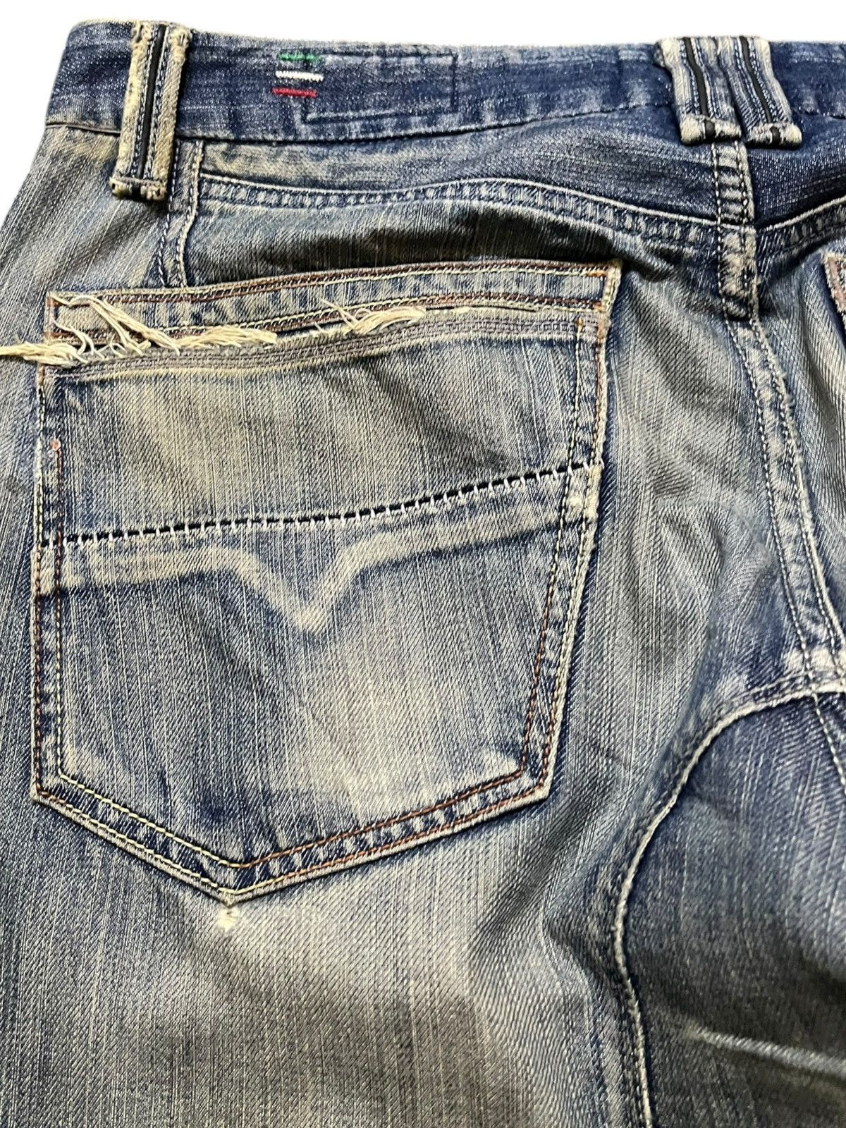 Diesel Vintage Diesel Arker F.P.Baggy Mudwash Ripped Denim Size US 35 - 8 Thumbnail