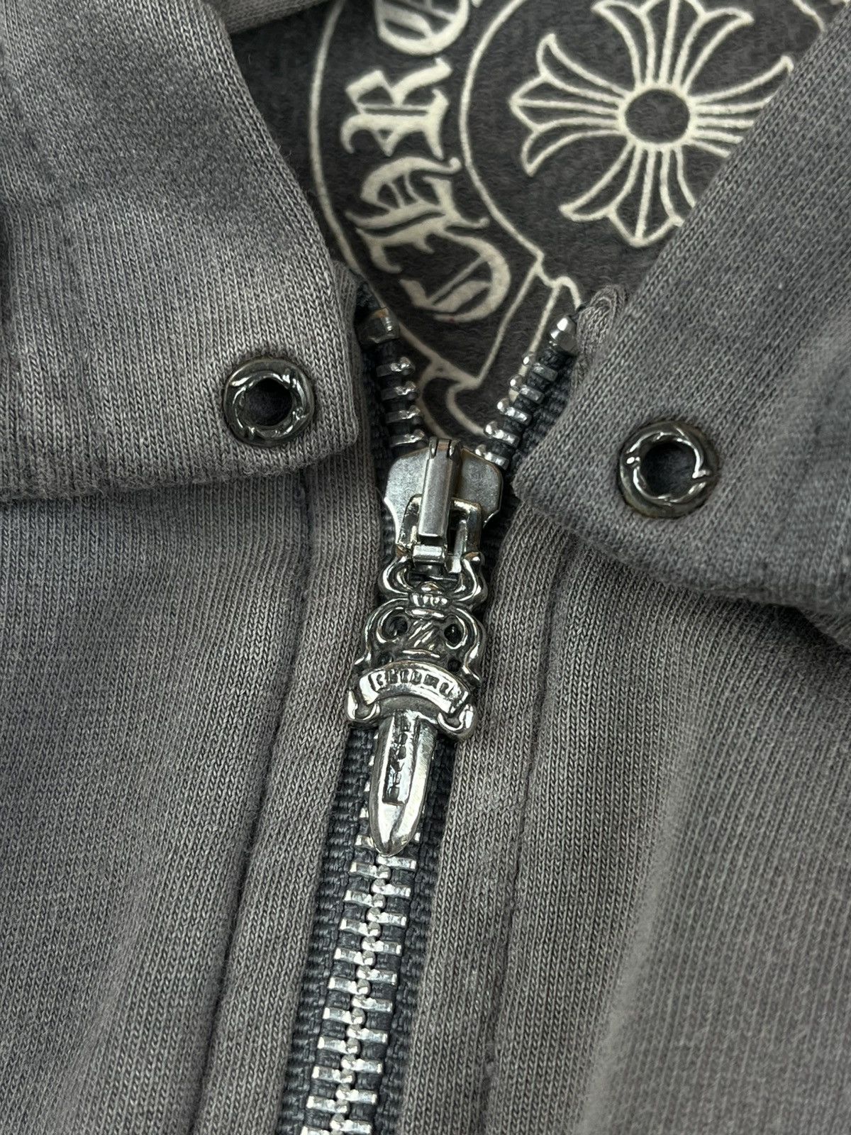 Chrome Hearts Chrome Hearts Vintage Blue Cross Faded Dagger Zip Up Hoodie Size US S / EU 44-46 / 1 - 8 Thumbnail