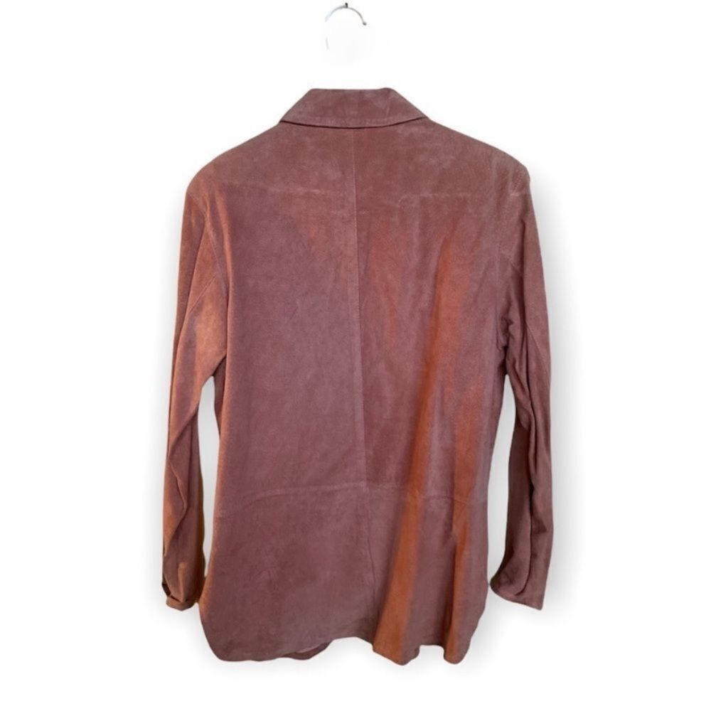 Other Willi Smith Pink Suede Button Down Blouse Women’s Size 8 Size M / US 6-8 / IT 42-44 - 2 Thumbnail