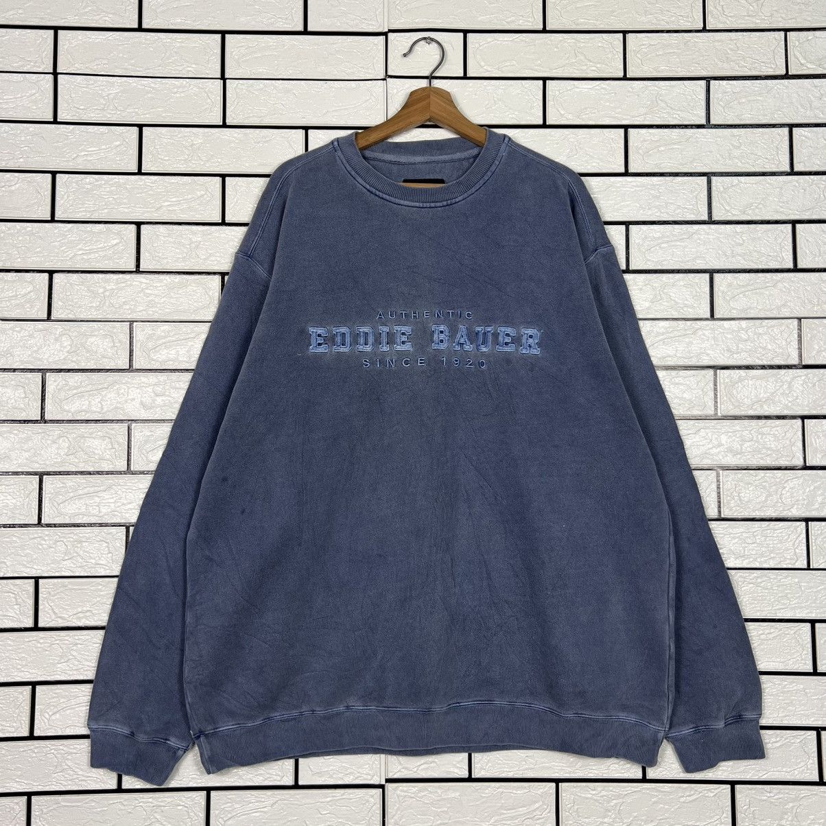 Eddie Bauer Vintage EDDIE BAUER Embroidery Big Logo Sweatshirt 4098-C186 Size US XXL / EU 58 / 5 - 1 Thumbnail