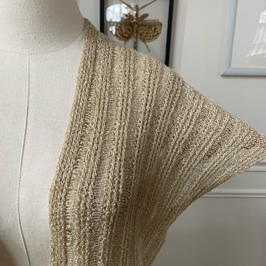 Vintage Vintage Glentex Tan Gold Shrug Sweater Tie Front Cardigan Op Size M / US 6-8 / IT 42-44 - 2 Thumbnail