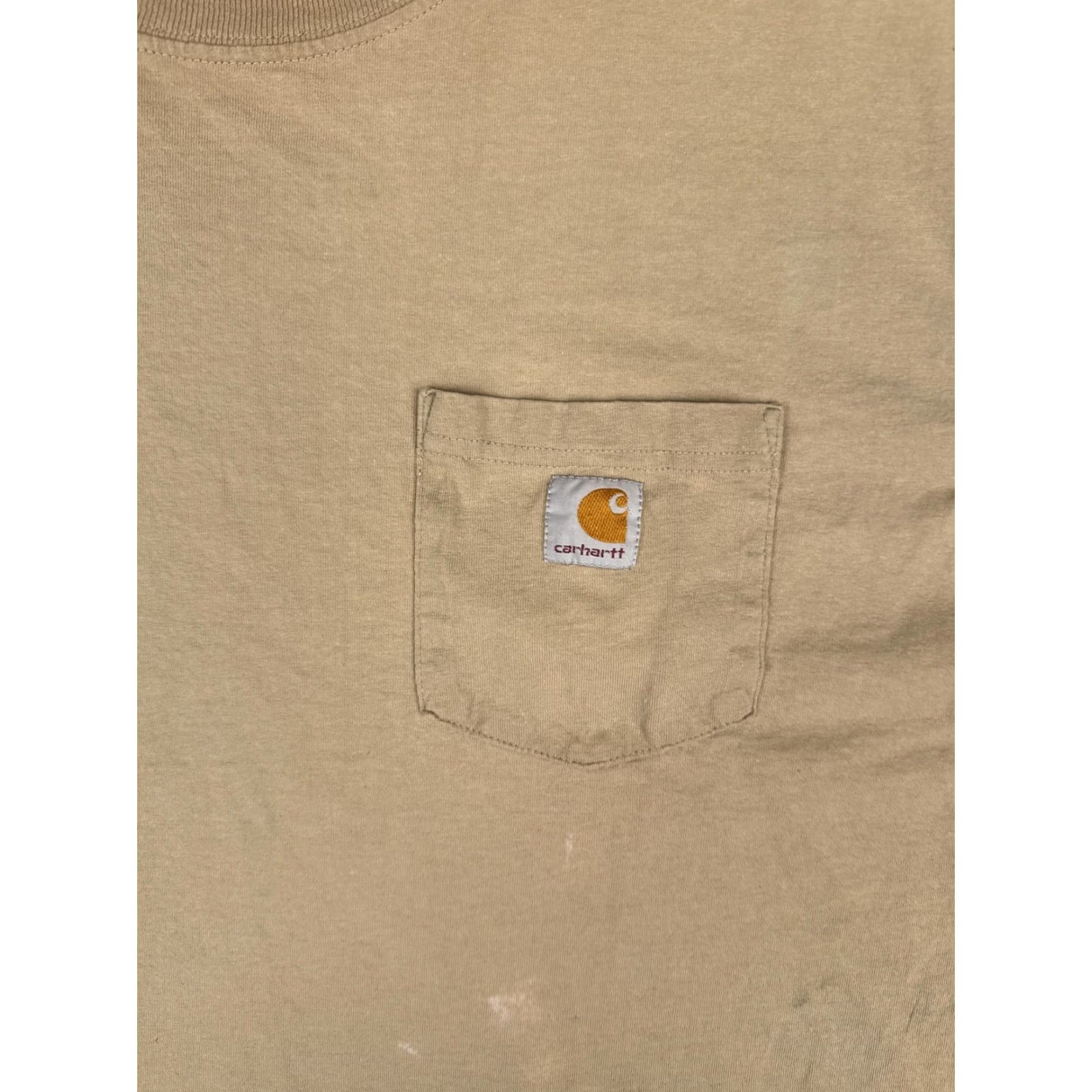 Carhartt Carhartt Shirt Mens 2XL Beige Crew Neck Short Sleeve Pocket Cotton Workwear K87 Size US XXL / EU 58 / 5 - 6 Thumbnail