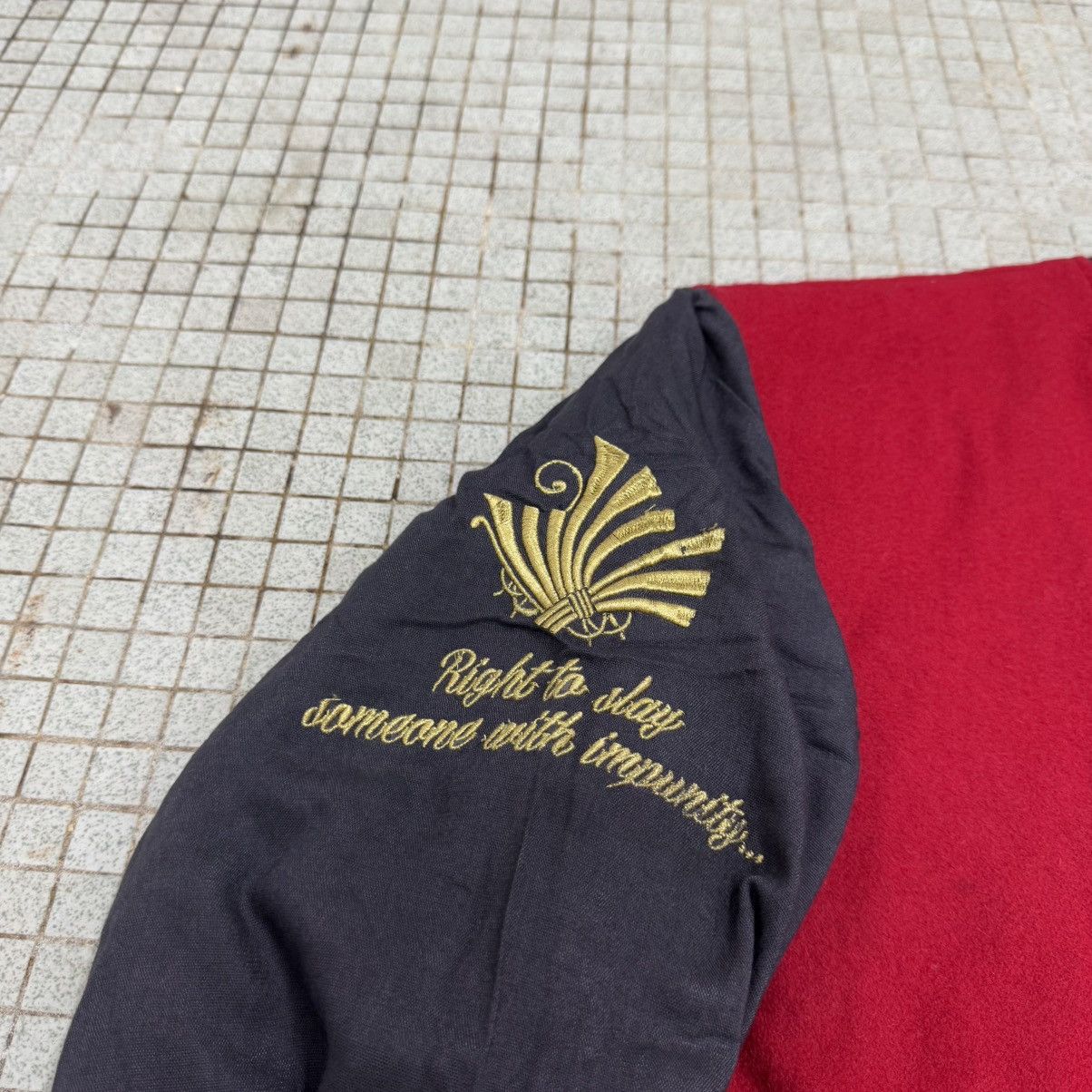 Japanese Brand 2000s Divine Retribution Sukajan Embroidered Wool Bomber Size US M / EU 48-50 / 2 - 4 Thumbnail