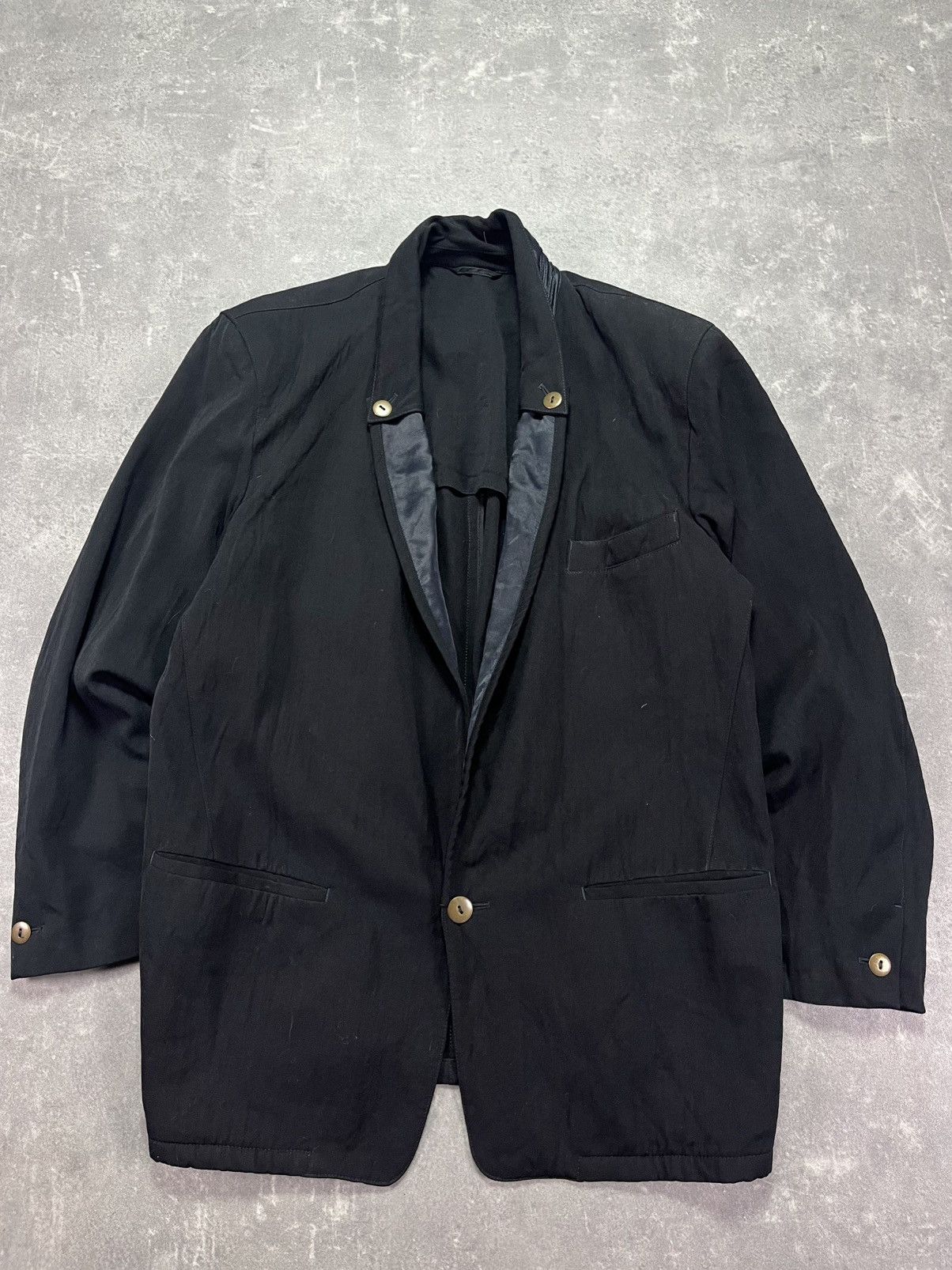 Marithe + Francois Girbaud 80s/90s Marithe Francois Girbaud Momentodue Blazer Jacket 50 Size 40R - 6 Thumbnail