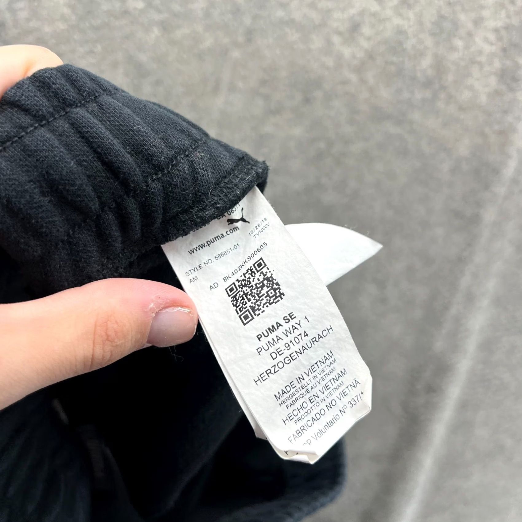 Puma Puma Jogger Mens Small Gray Athletic Sweatpants Fleece Drawstring Logo Tapered Size US 29 - 5 Thumbnail