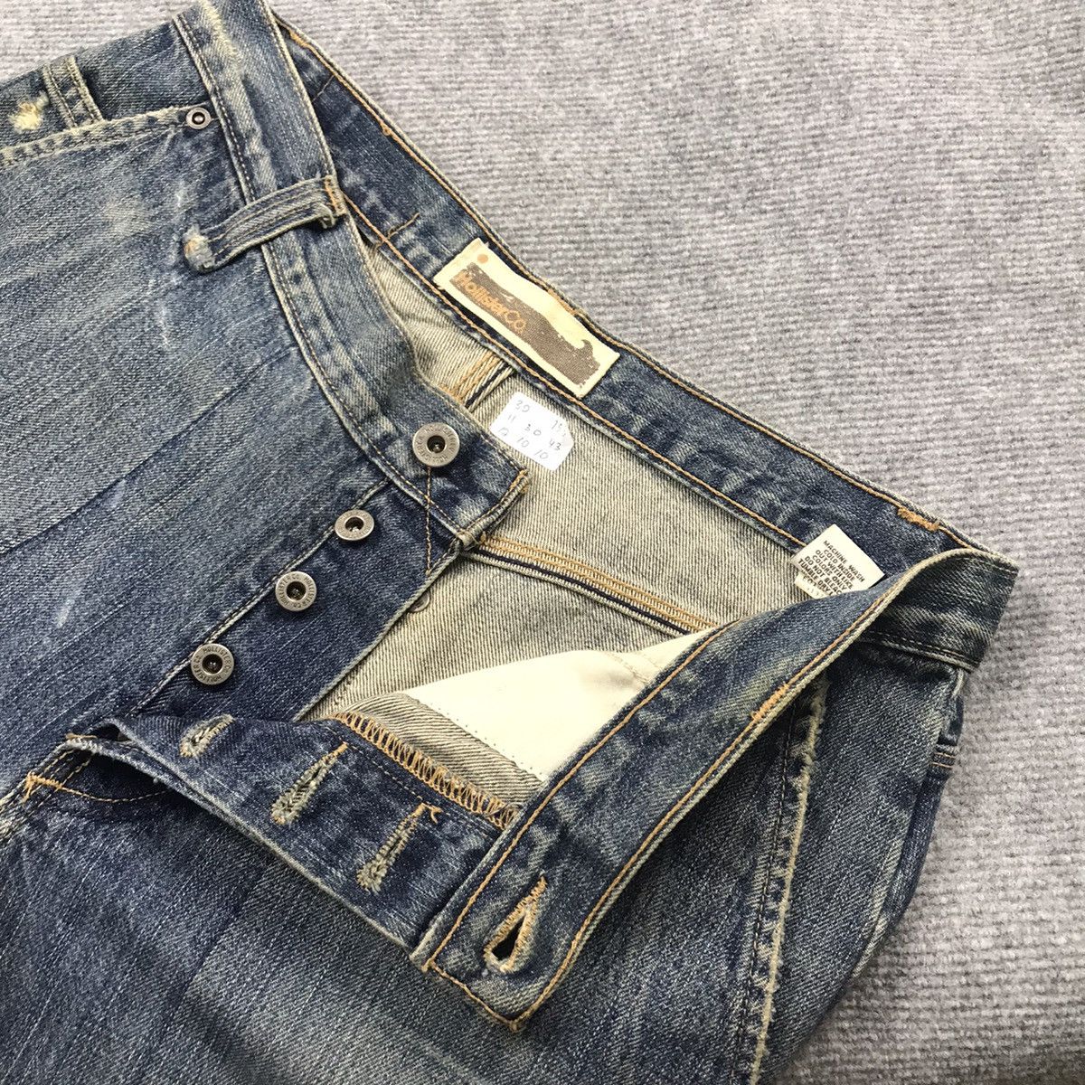 Other BAGGY RARE💀HOLLISTER DISTRESSED DENIM PANTS Size US 30 / EU 46 - 18 Thumbnail