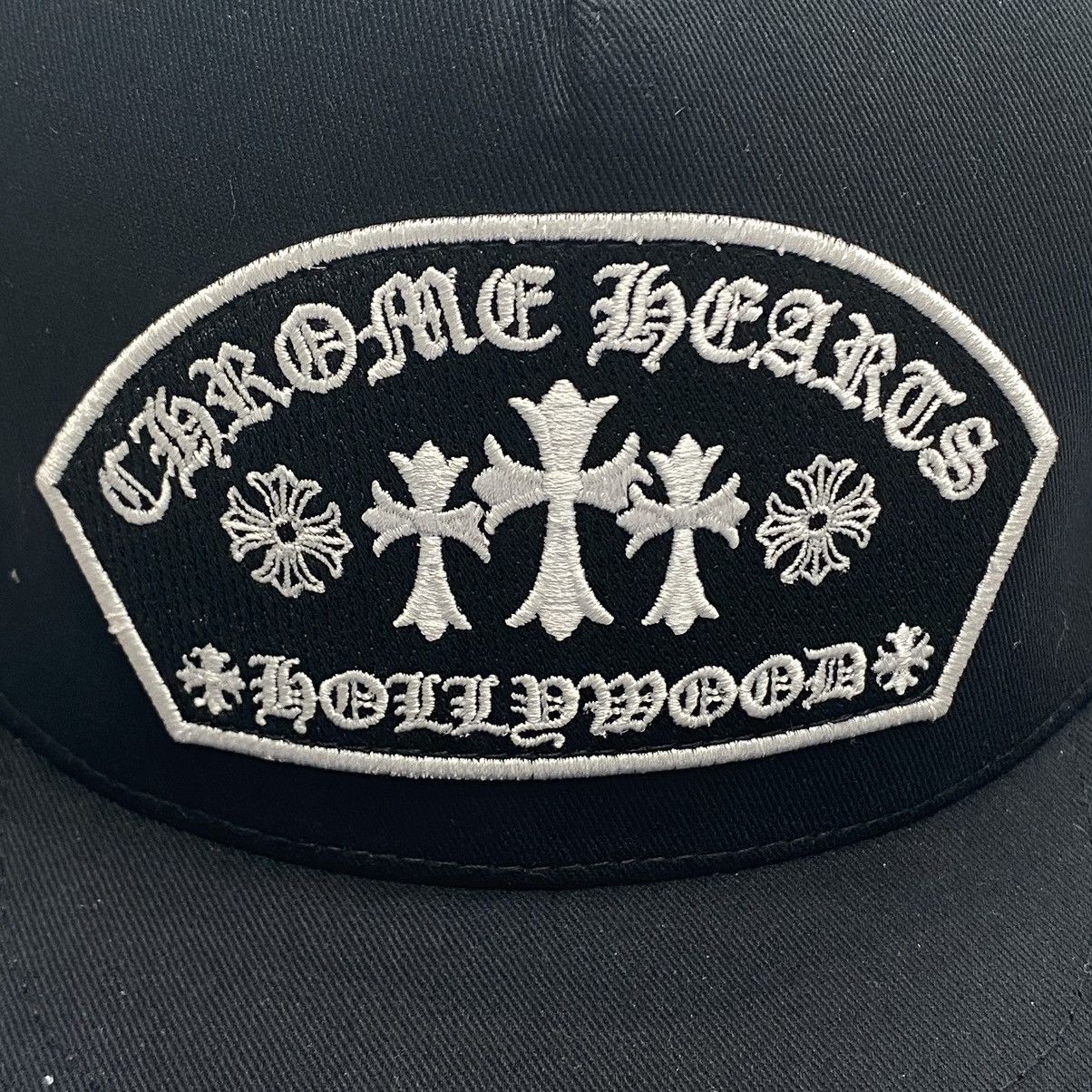 Chrome Hearts Chrome Hearts Triple Cross Embroidery Trucker Hat Black Size ONE SIZE - 2 Thumbnail