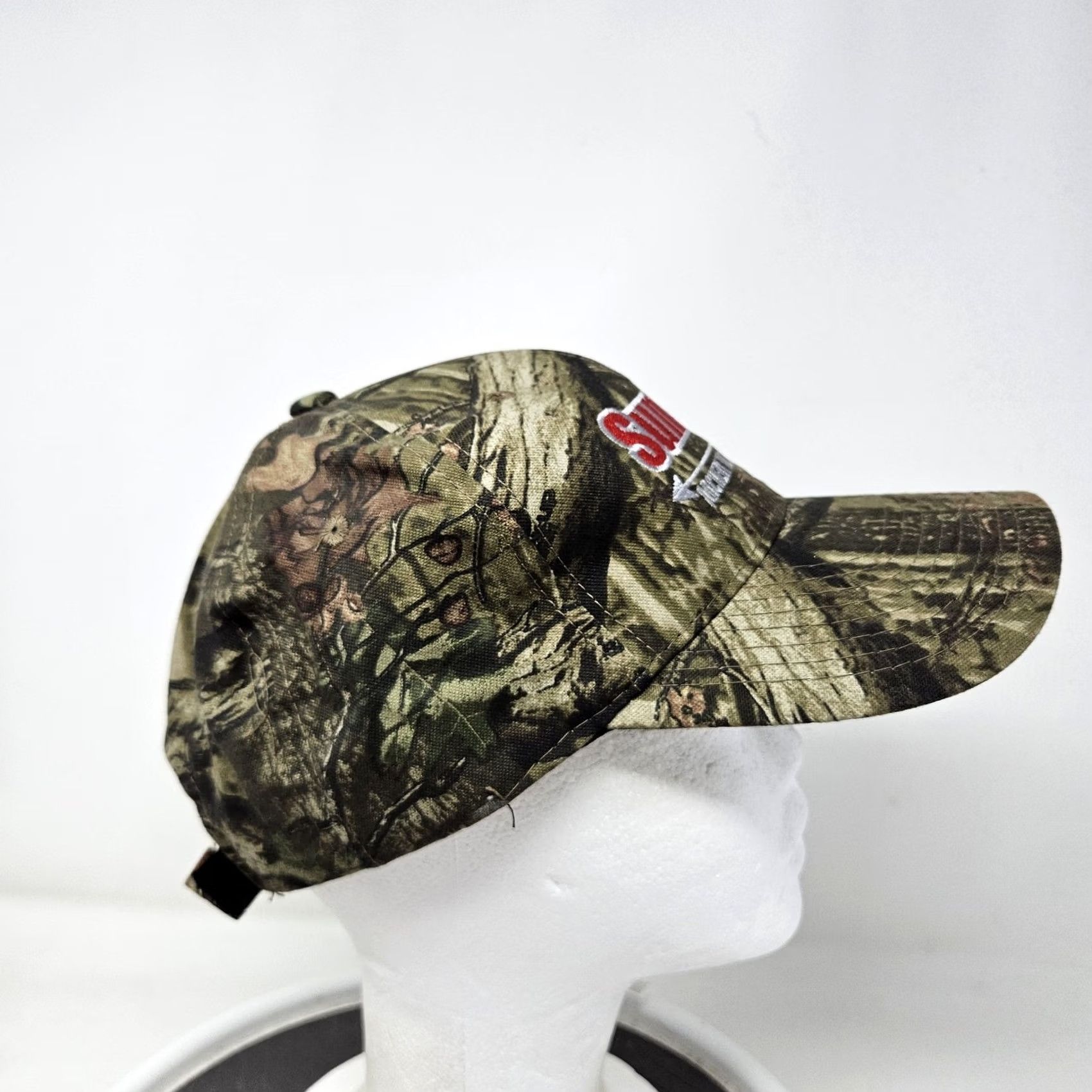 Vintage SunRy's Archery and Outdoors Hat Cap Strap Back Mens One Size Camo Embroidered Adjustable Green Camouflage Hunting Baseball Cap Size ONE SIZE - 3 Thumbnail
