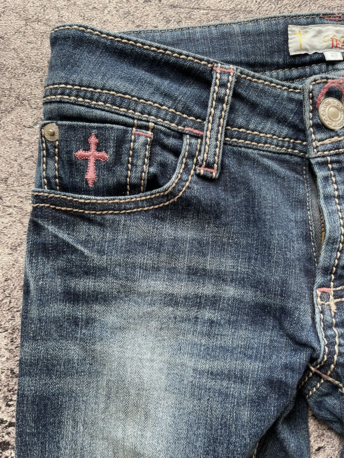 Japanese Brand Y2K C.C Cross Ifsixwasnine jeans skinny Size 26" / US 2 / IT 38 - 3 Thumbnail