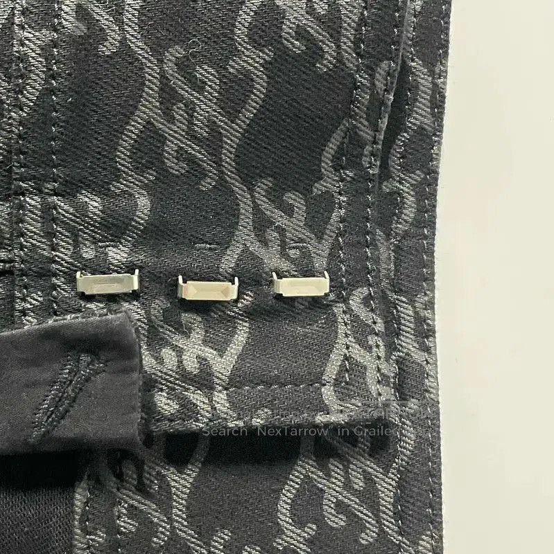 Fendi Fendi Black Cotton Casual Trousers Size S . Size 23" - 3 Thumbnail