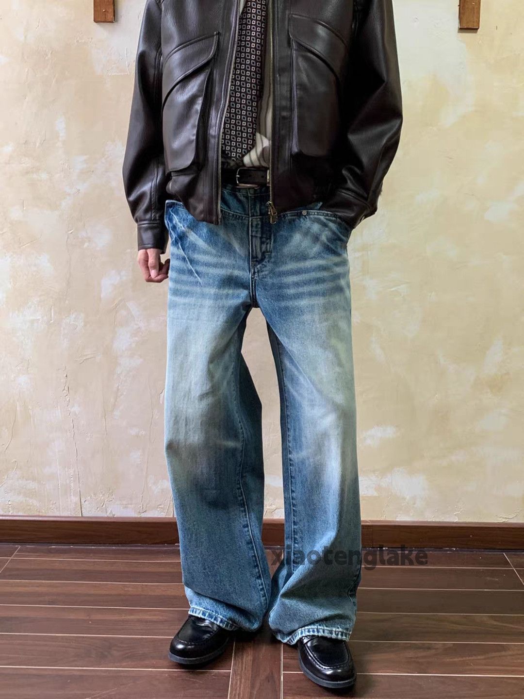 xtl washed faded cleanfit yuppie y2k loose jeans