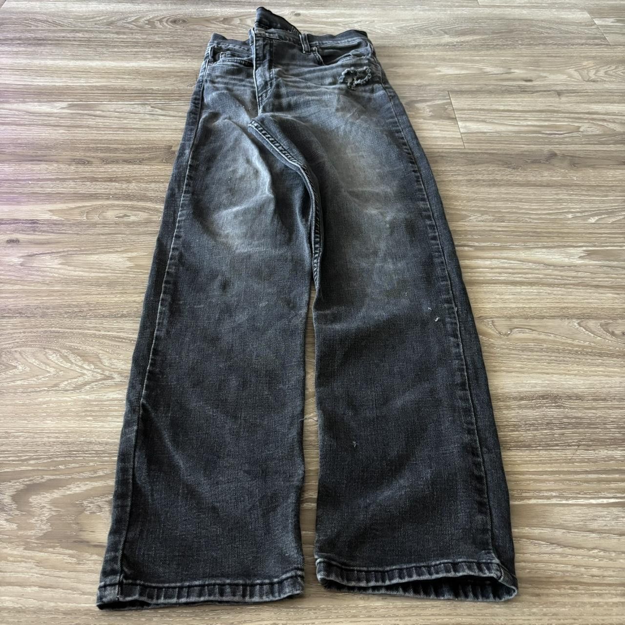 Vintage Crazy Vintage Y2K/2000s Grunge Faded Black Denim Jeans! 34x30 Size US 34 / EU 50 - 3 Thumbnail
