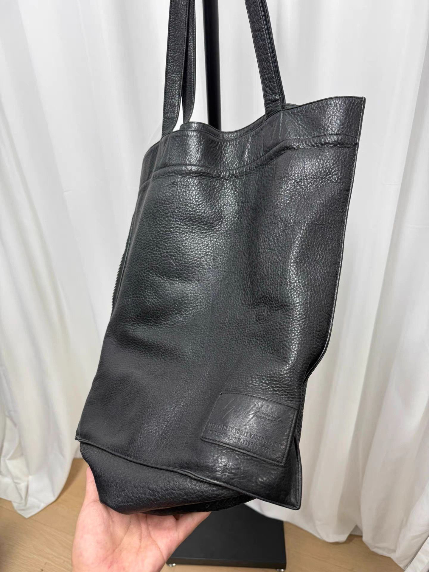 Yohji Yamamoto Yohji Yamamoto Pour Homme Deerskin Zip Logo Tote K20 Size ONE SIZE - 3 Thumbnail
