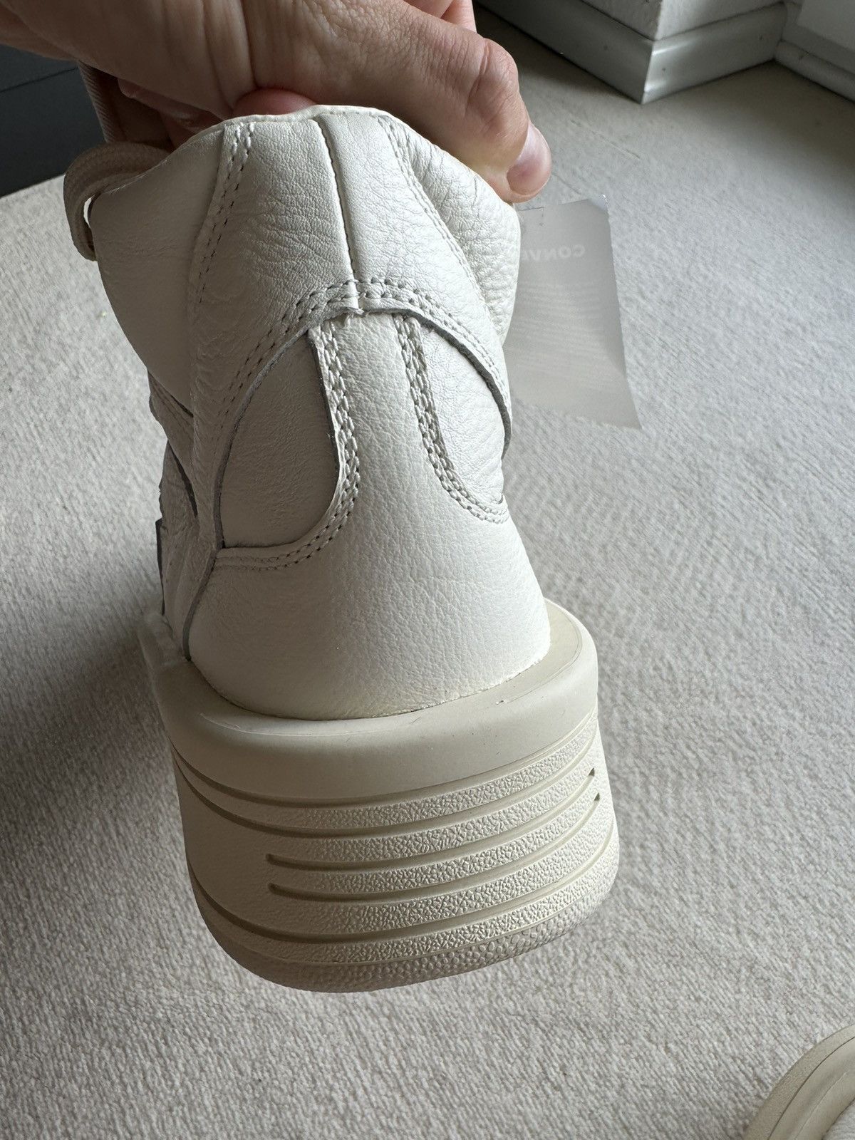 Converse × Rick Owens Drkshdw NEW | TURBOWPN DRKSHDW X CONVERSE WOMENS WHITE/MILK Size US 10 / IT 40 - 9 Thumbnail
