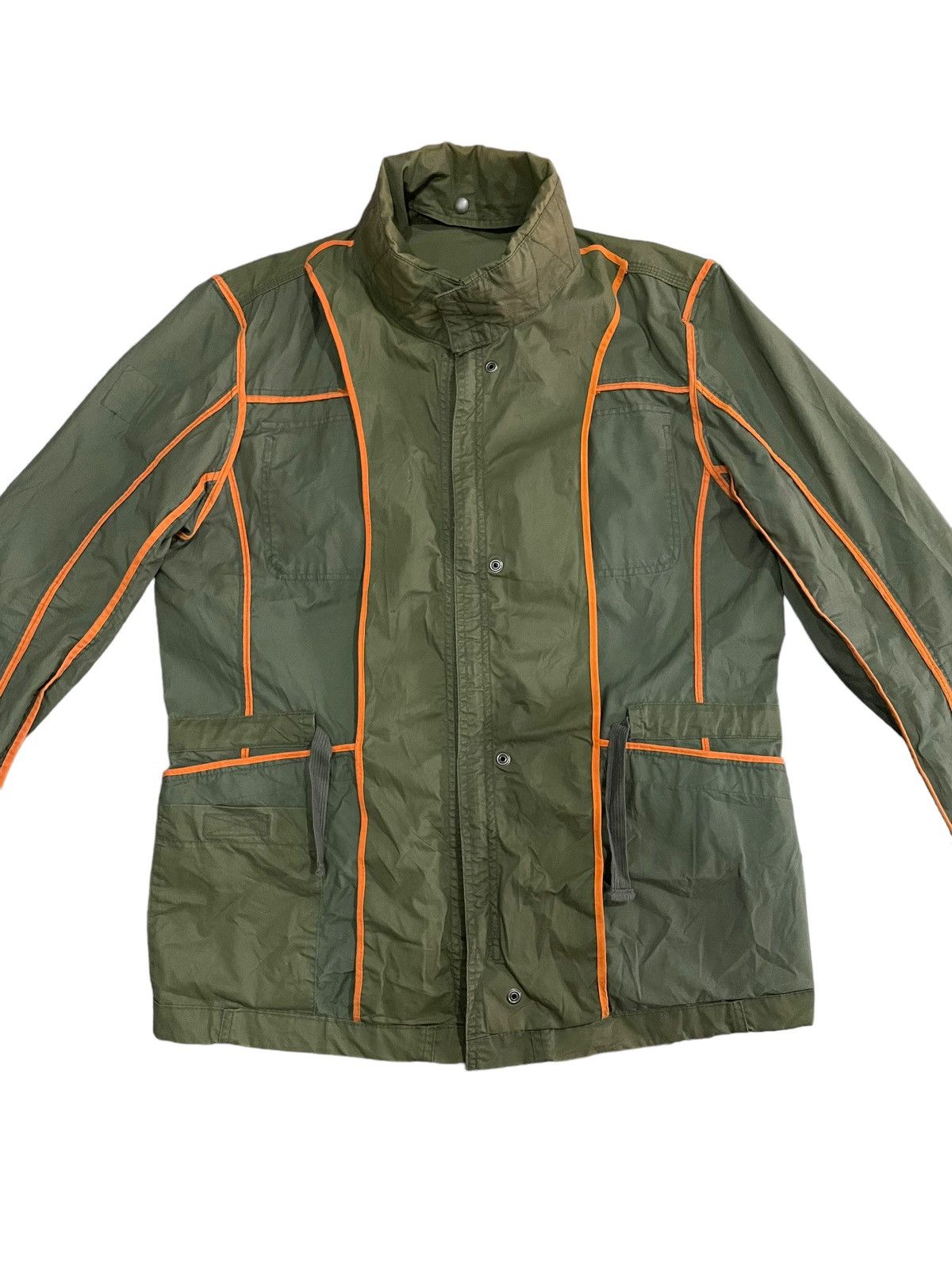 Diesel Vintage 90s Diesel Hooded Spalmatura Water Resistance Jacket Size US XL / EU 56 / 4 - 18 Thumbnail