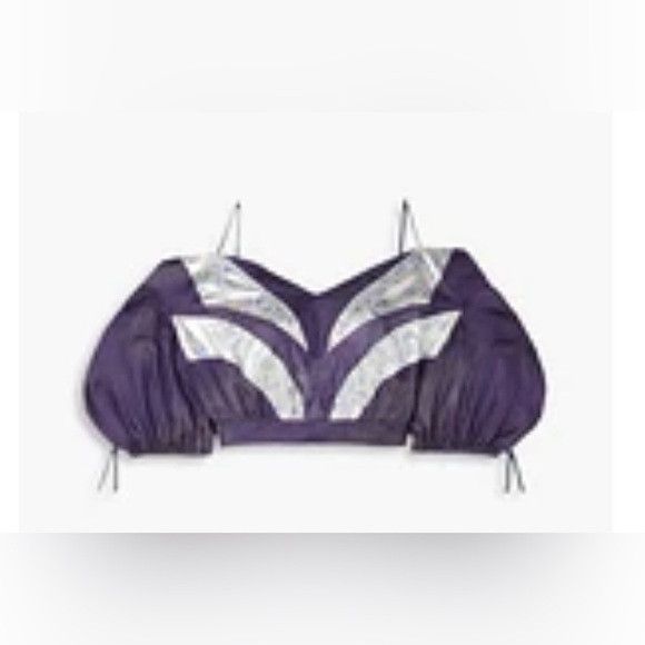 Isabel Marant Isabel Marant Purple and Silver Crop Top Size 8 Size M / US 6-8 / IT 42-44 - 2 Thumbnail