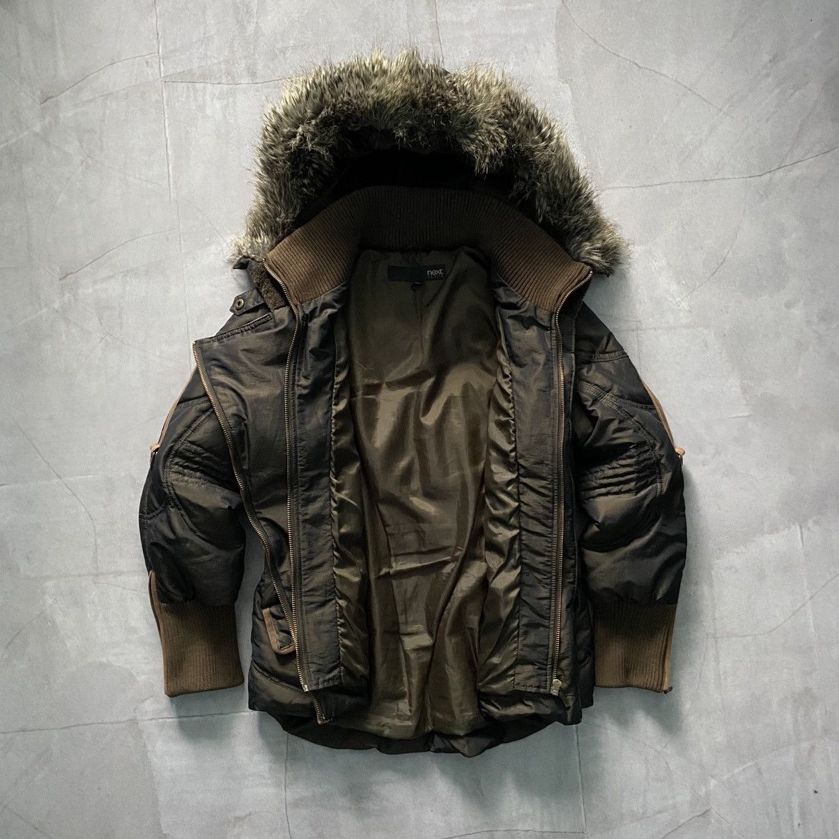 Jacket LGB If Six Was Nine Style Faux Fur Bomber Y2K