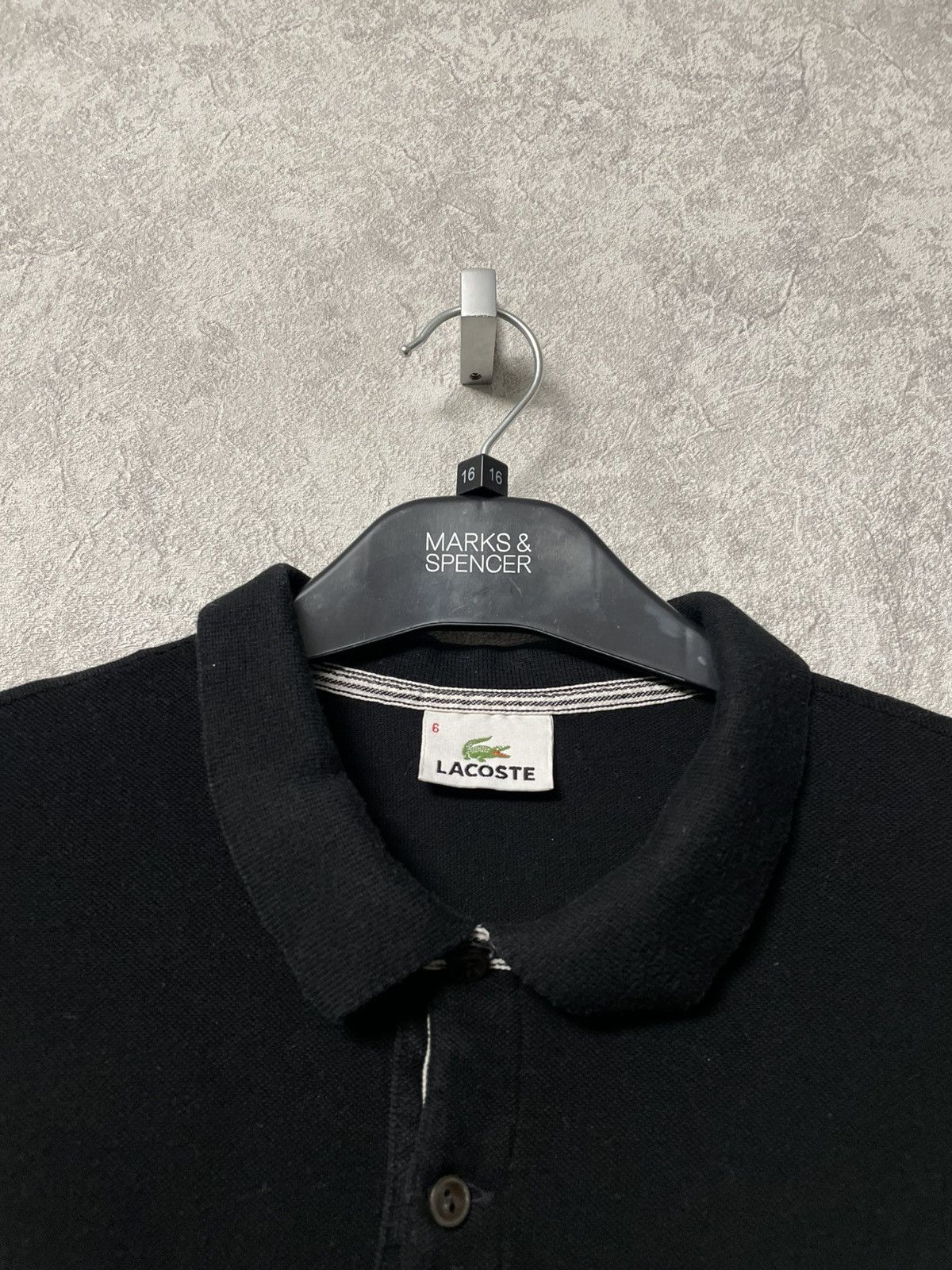 Lacoste Vintage Lacoste Black Long Sleeve Polo Shirt Size US M / EU 48-50 / 2 - 7 Thumbnail