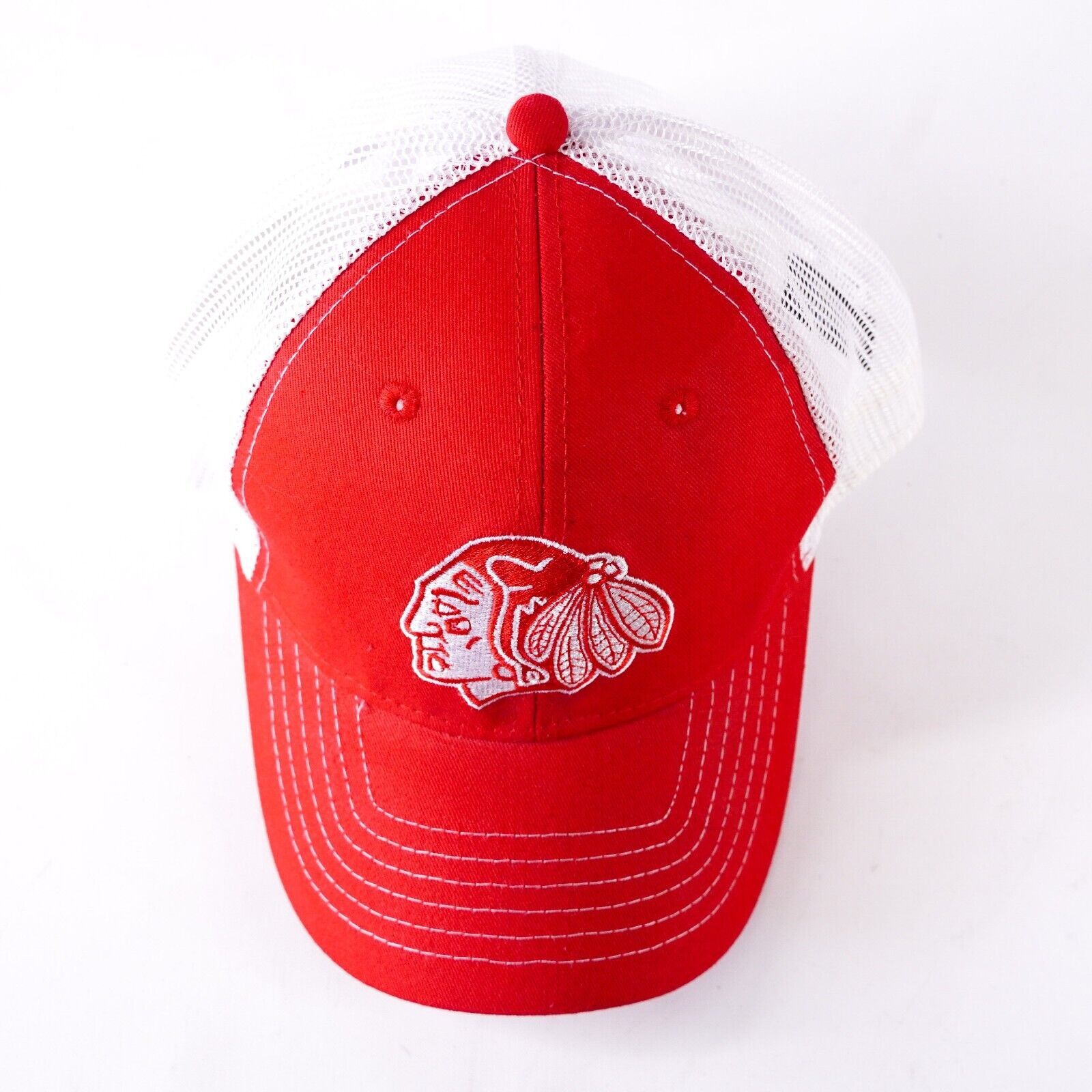 NHL Chicago Blackhawks NHL Hockey Baseball Hat Visor Cap Red Size ONE SIZE - 5 Thumbnail
