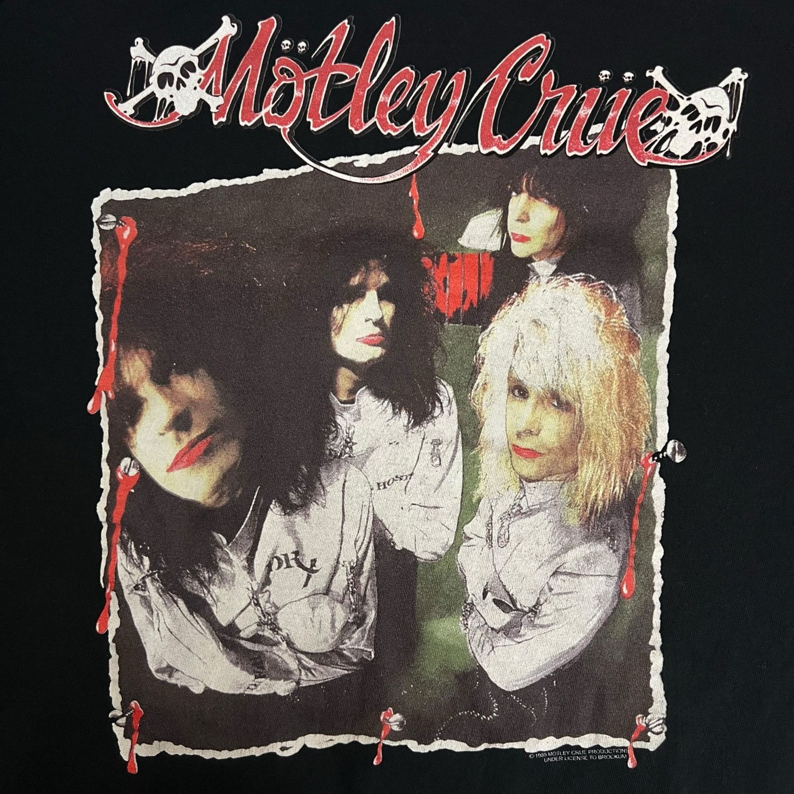 Gildan Motley Crue 1989 “Dr. Feelgood” Reprint Band T-Shirt – Large Size US L / EU 52-54 / 3 - 3 Thumbnail