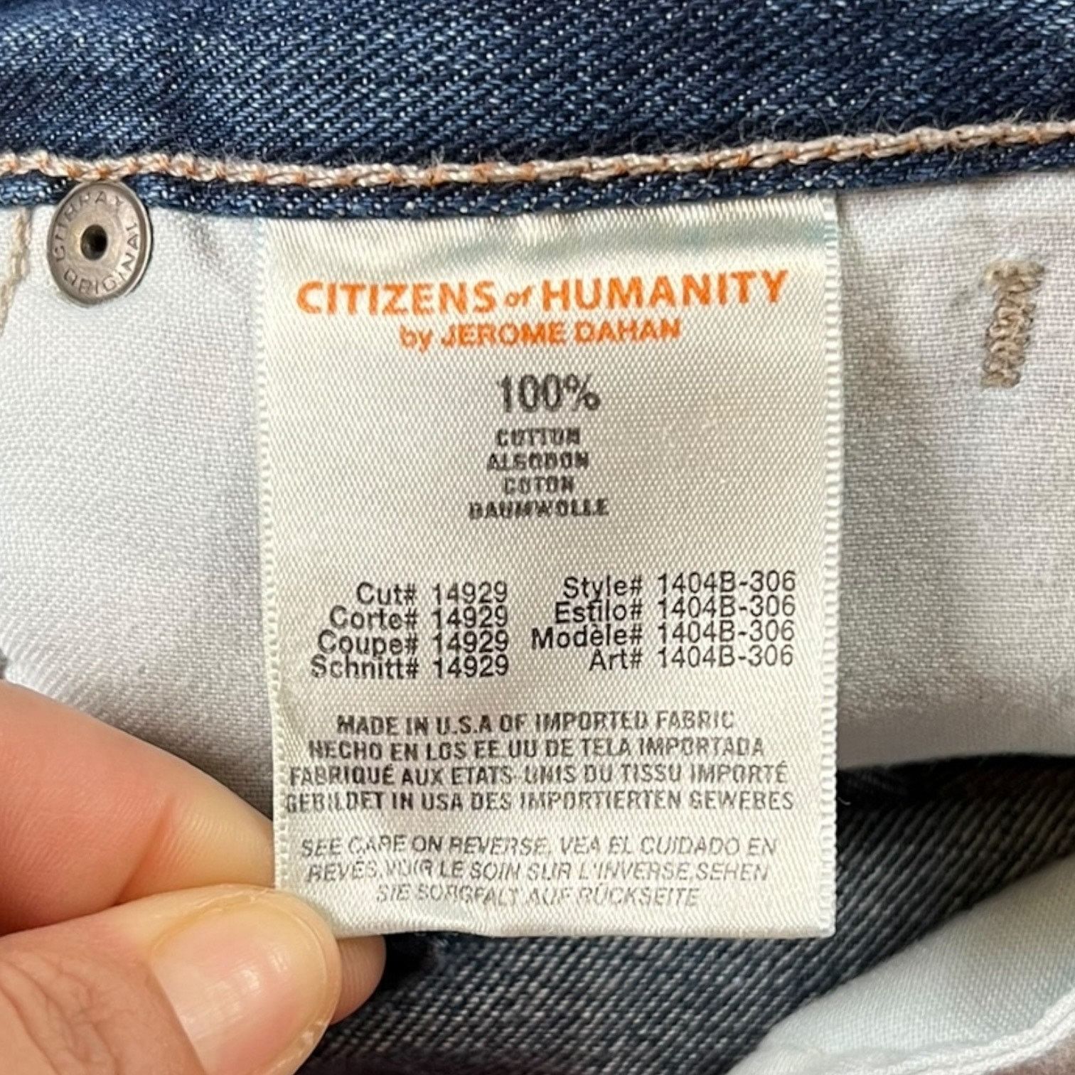 Citizens Of Humanity Citizens of Humanity Daisy Relaxed Tapered Leg Women's 25 Size 25" / US 0 / IT 36 - 10 Thumbnail