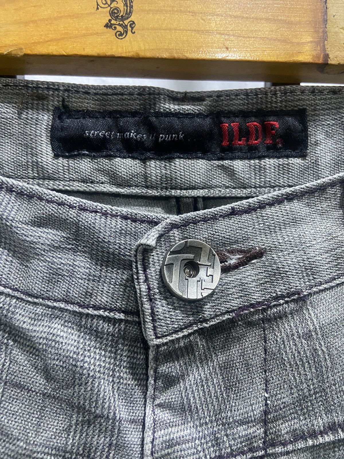 Designer ILDF punk zipped checkered pants Size US 31 - 3 Thumbnail