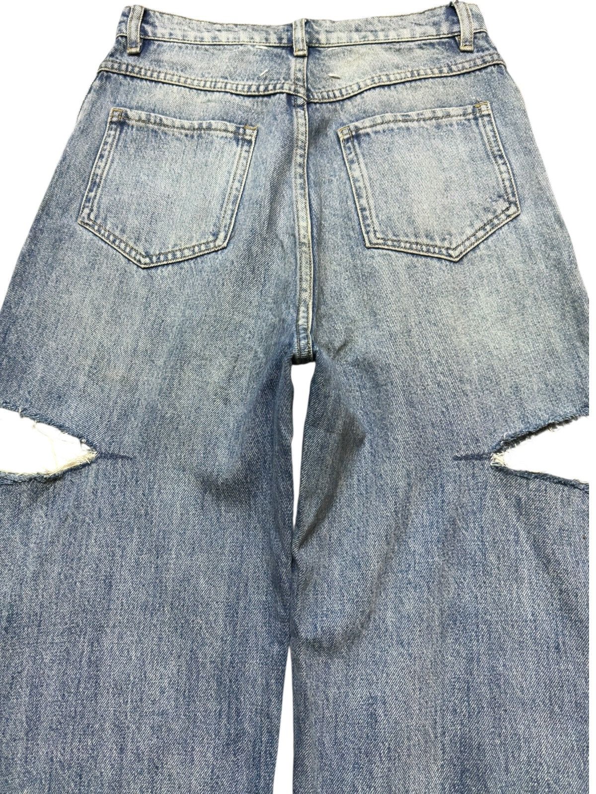 Maison Margiela Vintage Maison Margiela Baggy Wide Leg Whiskers Denim Size US 27 - 6 Thumbnail