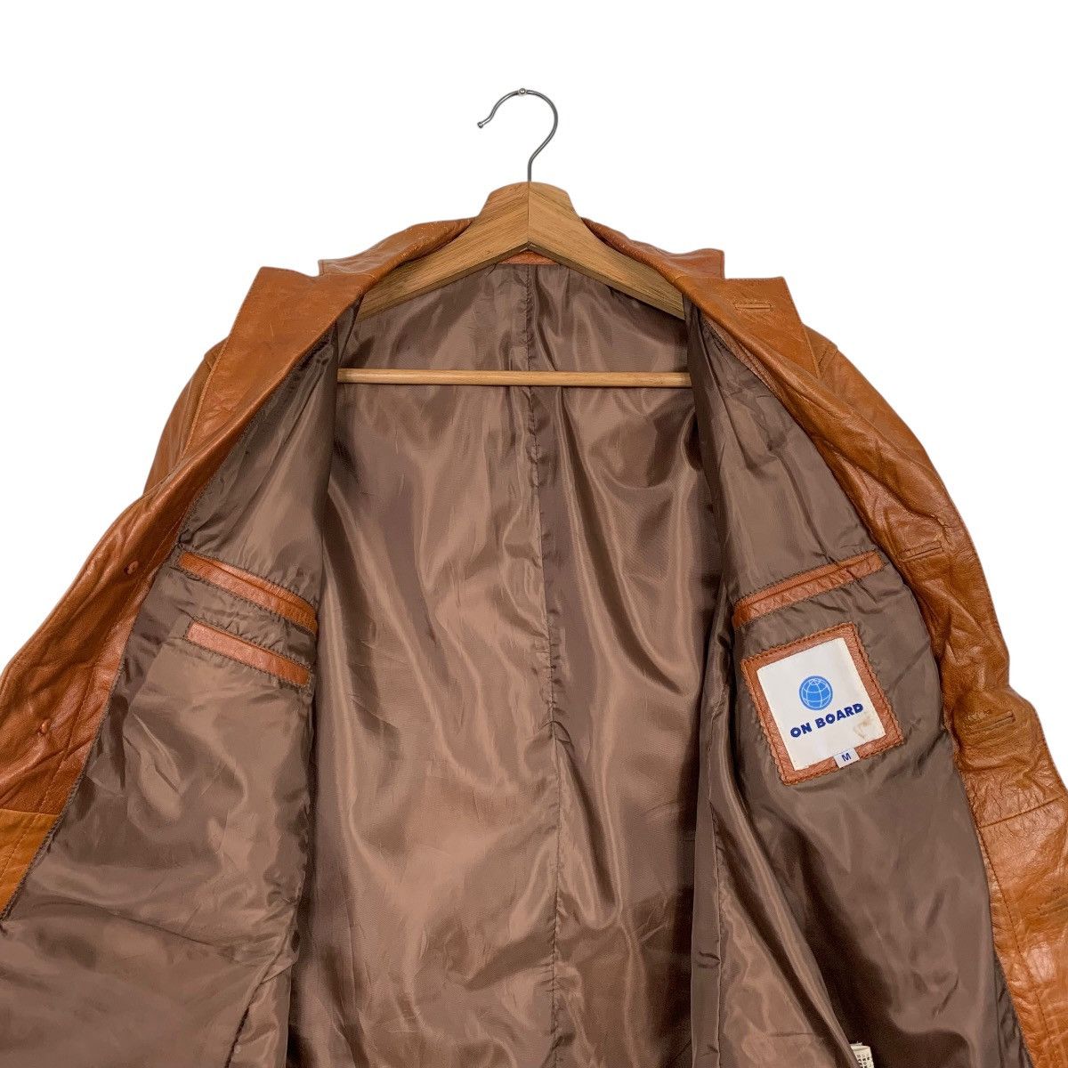 Japanese Brand Japanese Brand Onboard Leather Jacket Size US M / EU 48-50 / 2 - 12 Thumbnail