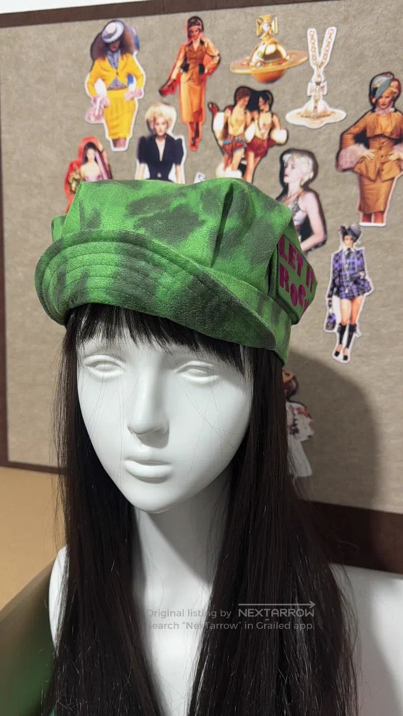 Vivienne Westwood Vivienne Westwood Green leopard print newsboy cap Size ONE SIZE - 5 Thumbnail