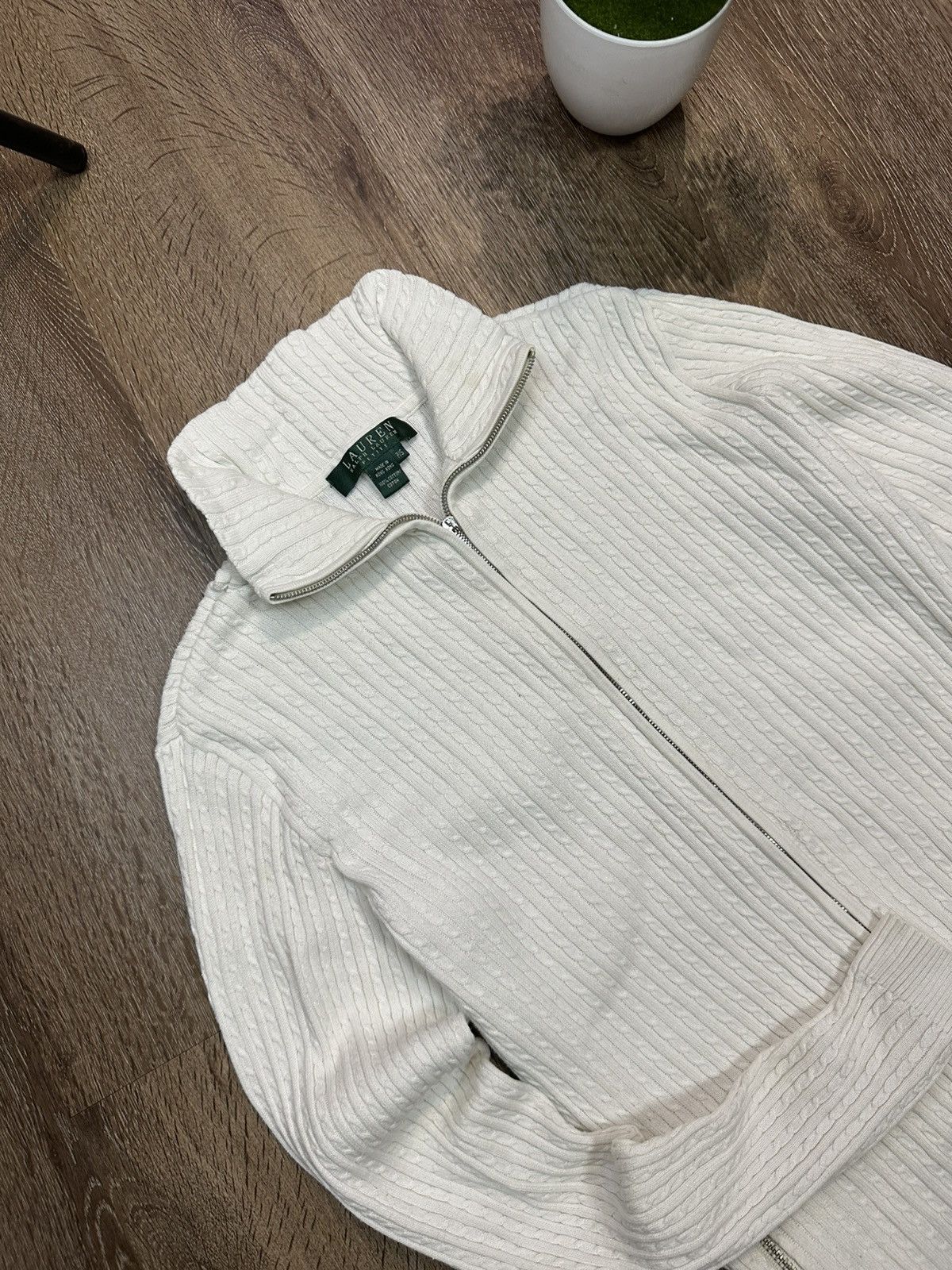 Ralph Lauren Lauren Ralph Lauren Petite Knitted Zip Size S / US 4 / IT 40 - 4 Thumbnail