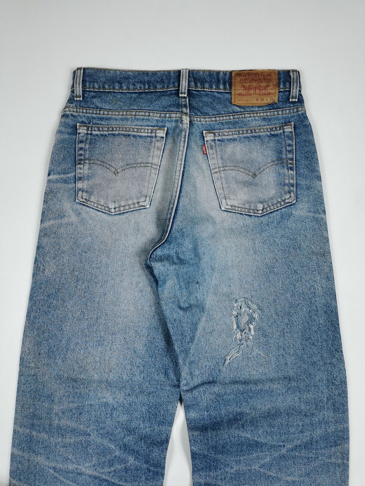 Levi's 90s Vintage Levis 610 Loose Tapered Denim Jeans Size US 32 / EU 48 - 5 Thumbnail