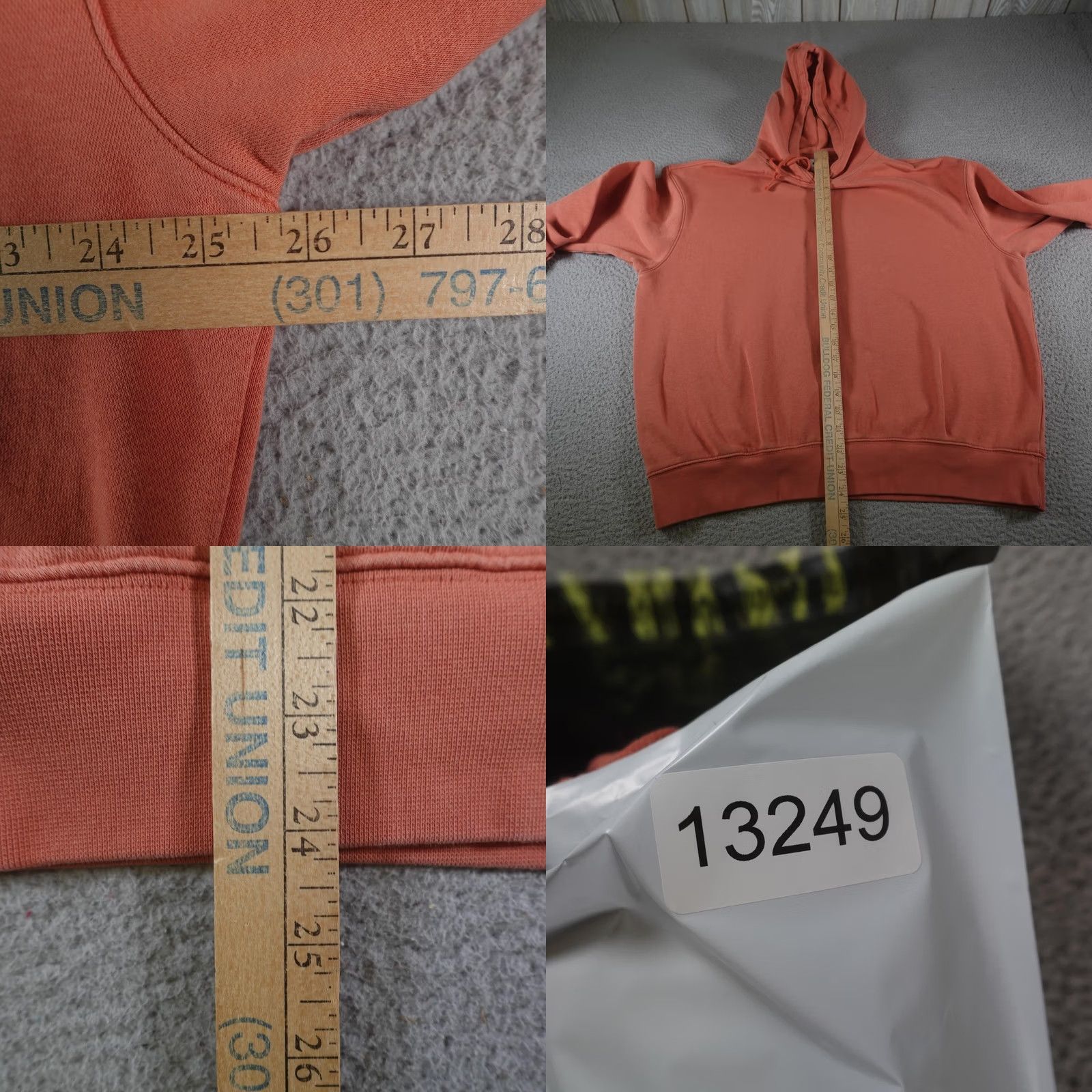 Nike Nike Hoodie Womens M Orange Center Swoosh Logo Pullover Fleece Embroidered Size M / US 6-8 / IT 42-44 - 8 Thumbnail