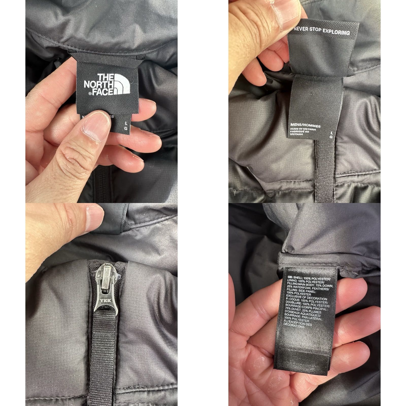 The North Face VINTAGE The North Face Puffer Vest 550 Goose Down Black Sleeveless Zip Up Mens Size L Size US L / EU 52-54 / 3 - 8 Thumbnail