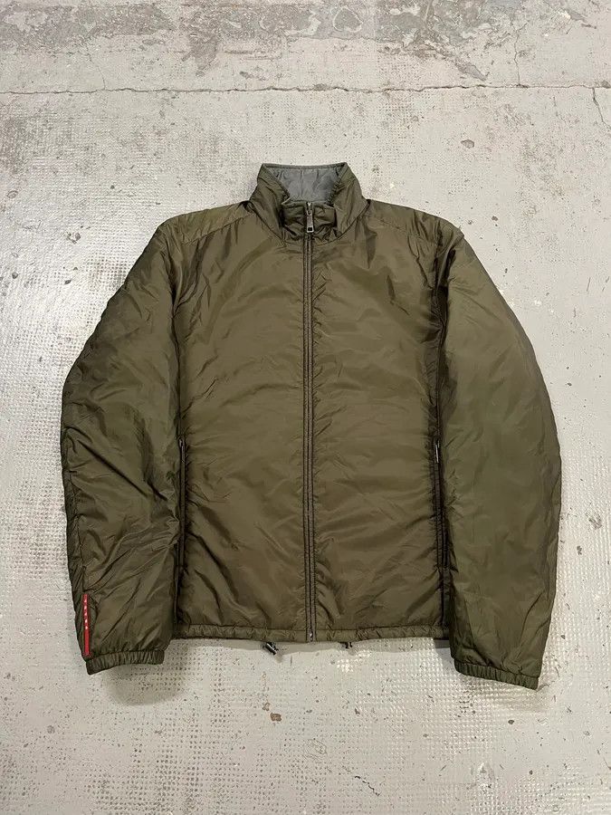 Prada AW2018 Prada Linea Rossa Reversible Green & Grey Jacket Size US M / EU 48-50 / 2 - 1 Thumbnail