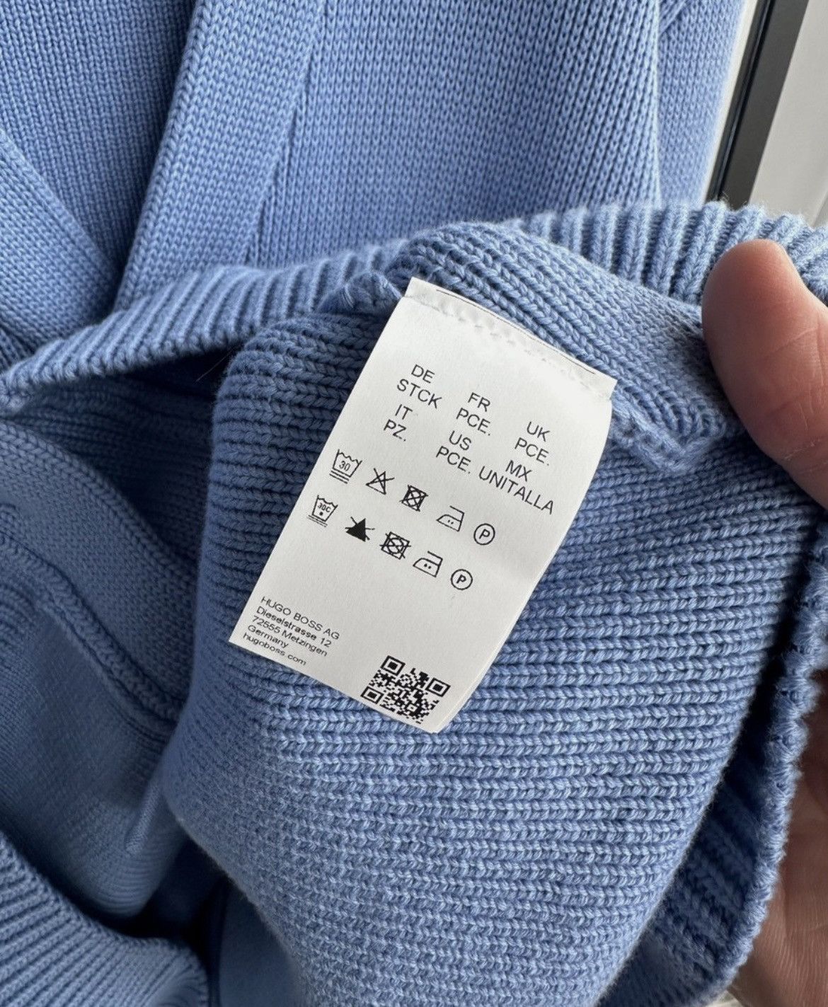 Hugo Boss Hugo Boss x Russell Athletic Blue Varsity Cardigan Sweater Size US L / EU 52-54 / 3 - 3 Thumbnail