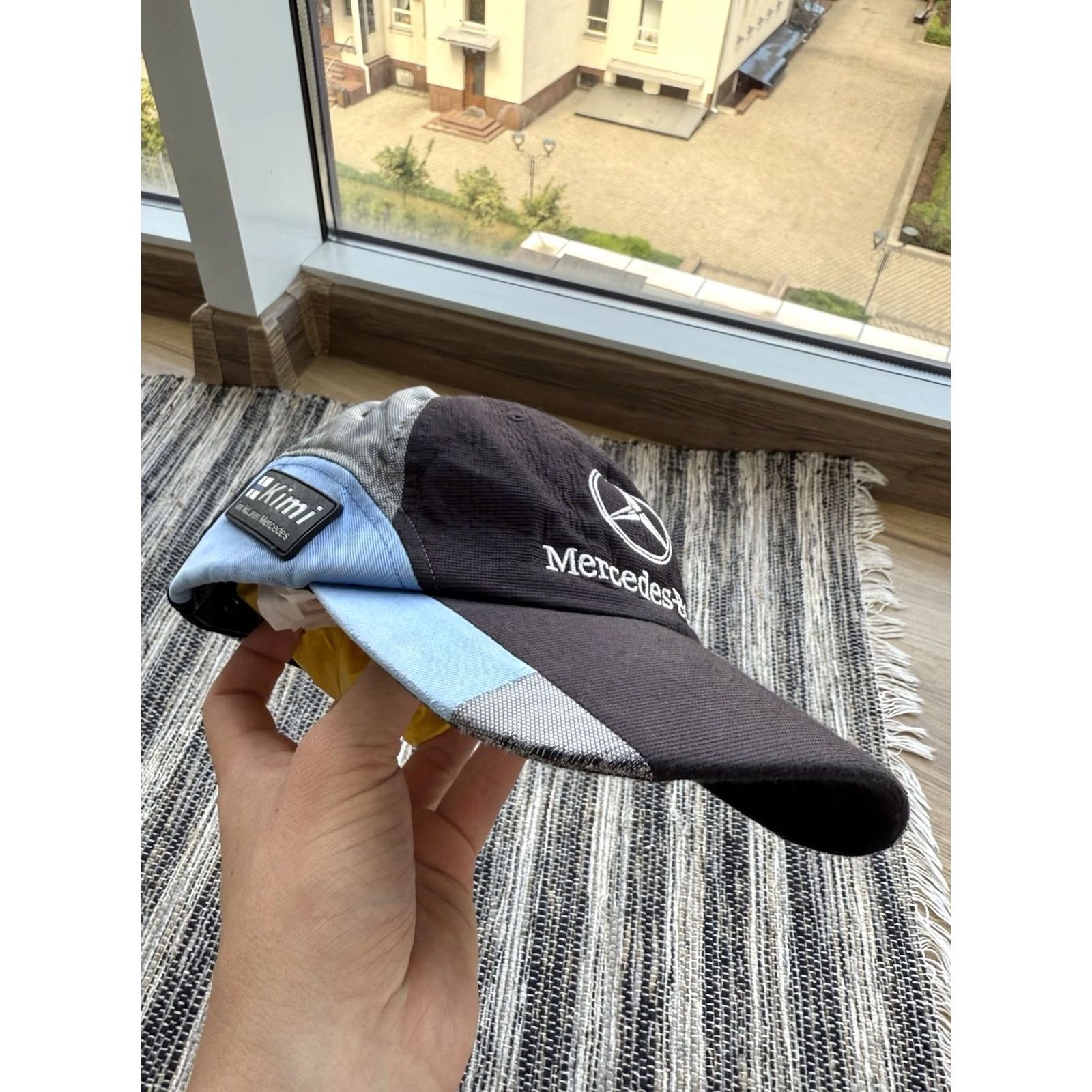 Mercedes-Benz VINTAGE Mercedes Benz Racing Snapback Cap Formula 1 Kimi Black One Size Mens Cap Snapback Size ONE SIZE - 4 Thumbnail
