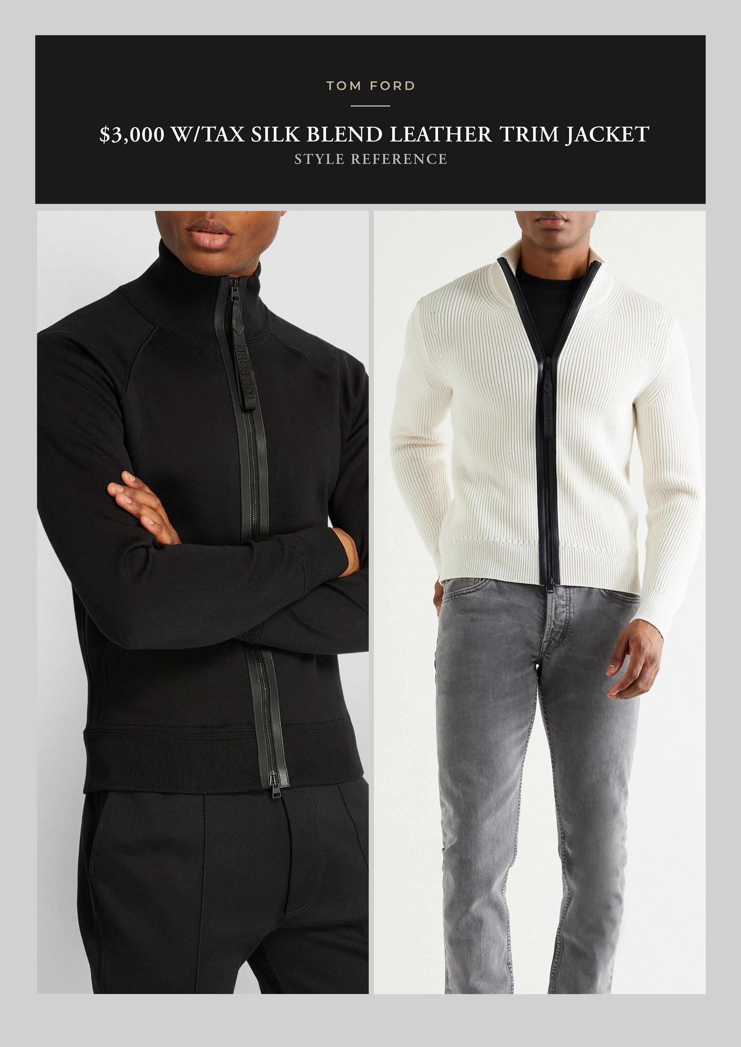 Tom Ford Best Dressed Rare $3K w/Tax Silk Blend Leather Accent Jacket Size US M / EU 48-50 / 2 - 11 Thumbnail
