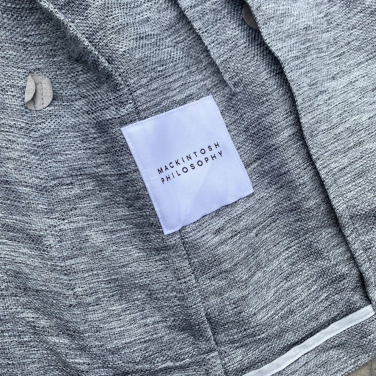 Mackintosh Mackintosh Philosophy Trotter Light Grey Jersey Blazer Size 36R - 13 Thumbnail