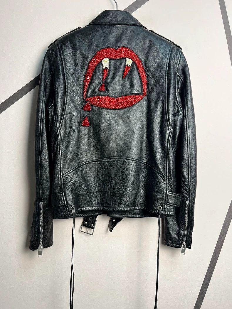 Saint Laurent Paris Saint Laurent Black Leather Biker Jacket - dmc Size US L / EU 52-54 / 3 - 1 Thumbnail