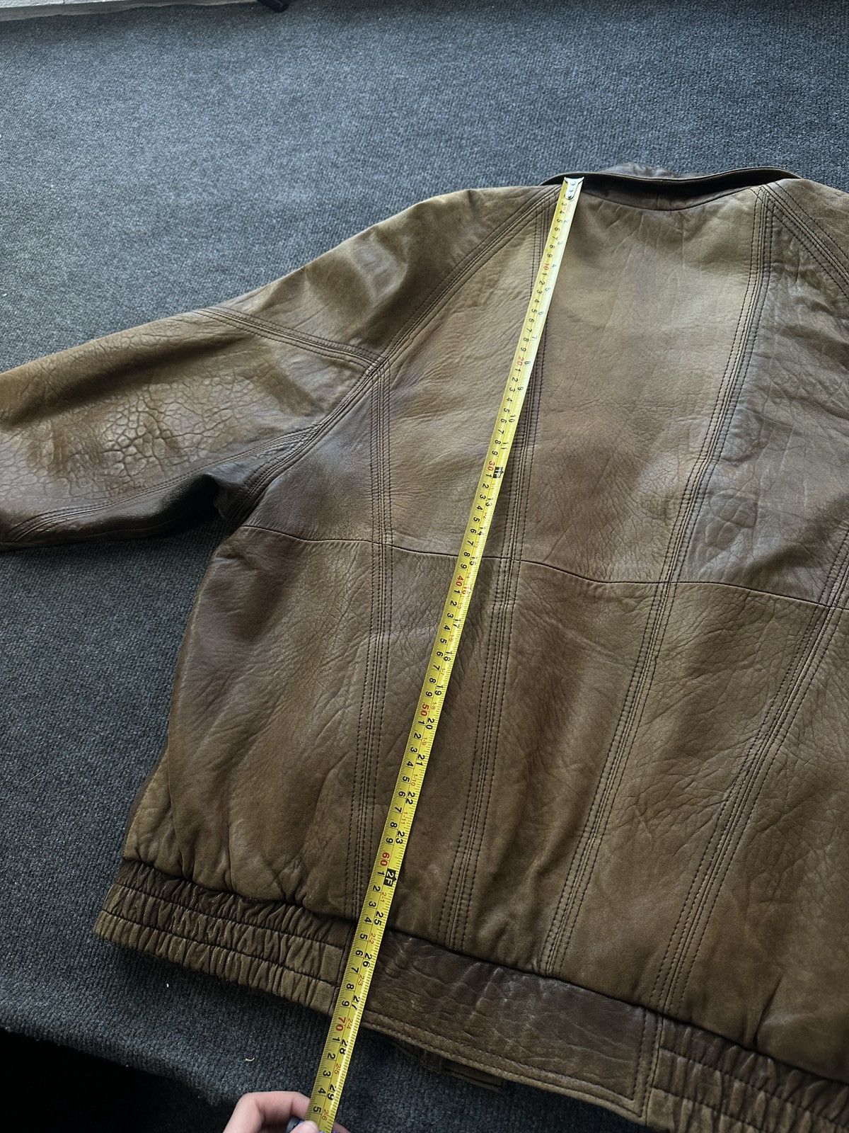 Other 🚨VNTG LEATHER JACKET AVANT GARDE ASYMMETRICAL BROWN MOTO Size US M / EU 48-50 / 2 - 22 Thumbnail
