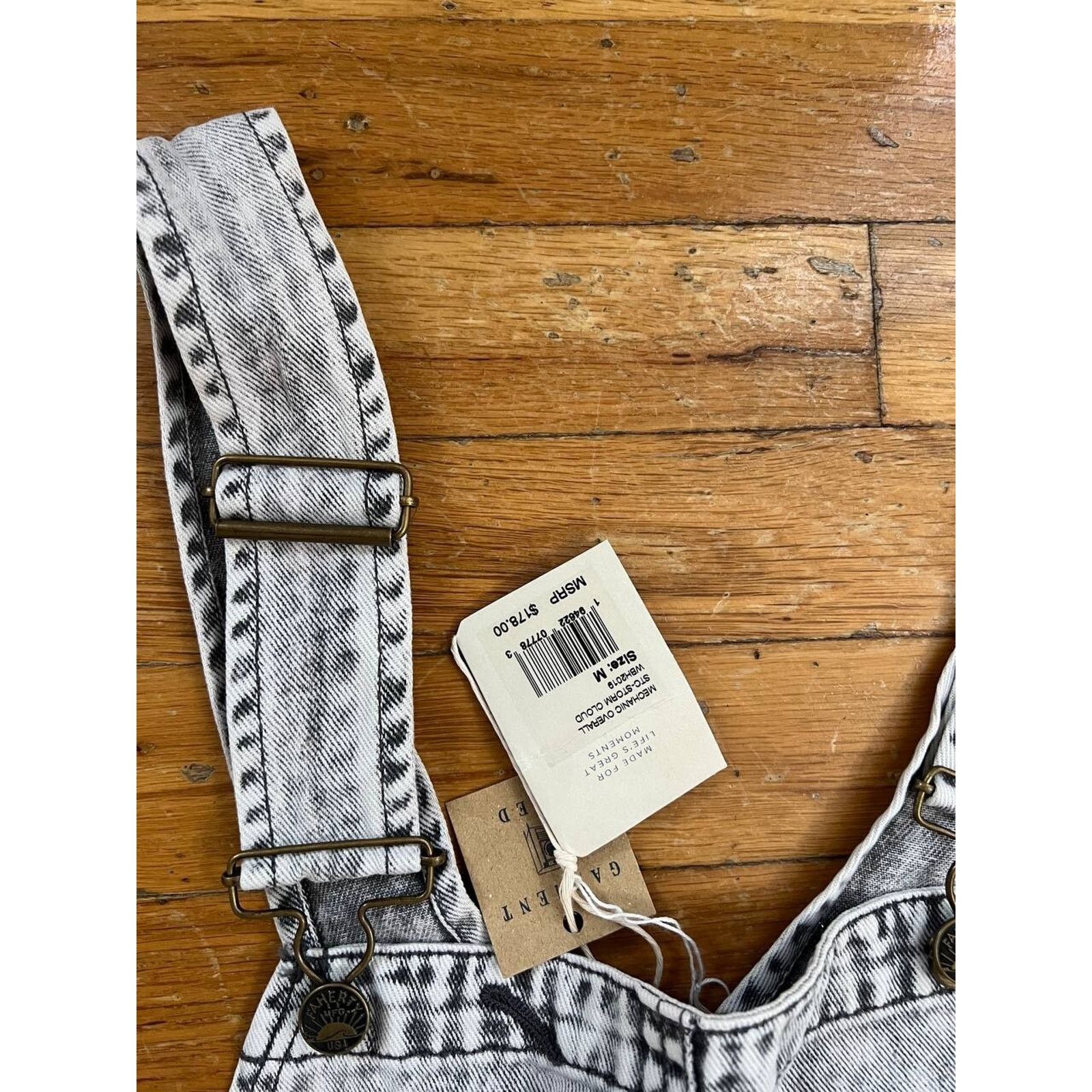 Faherty Faherty Mechanic Overall Storm Jumpsuit Cloud Grey M A000891 Size 30" / US 8 / IT 44 - 6 Thumbnail