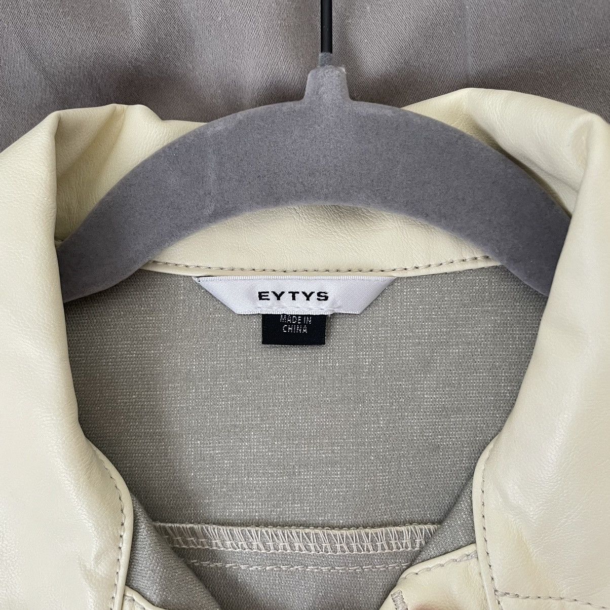 Eytys Eytys Vegan Leather Cropped Jacket Size M / US 6-8 / IT 42-44 - 4 Thumbnail