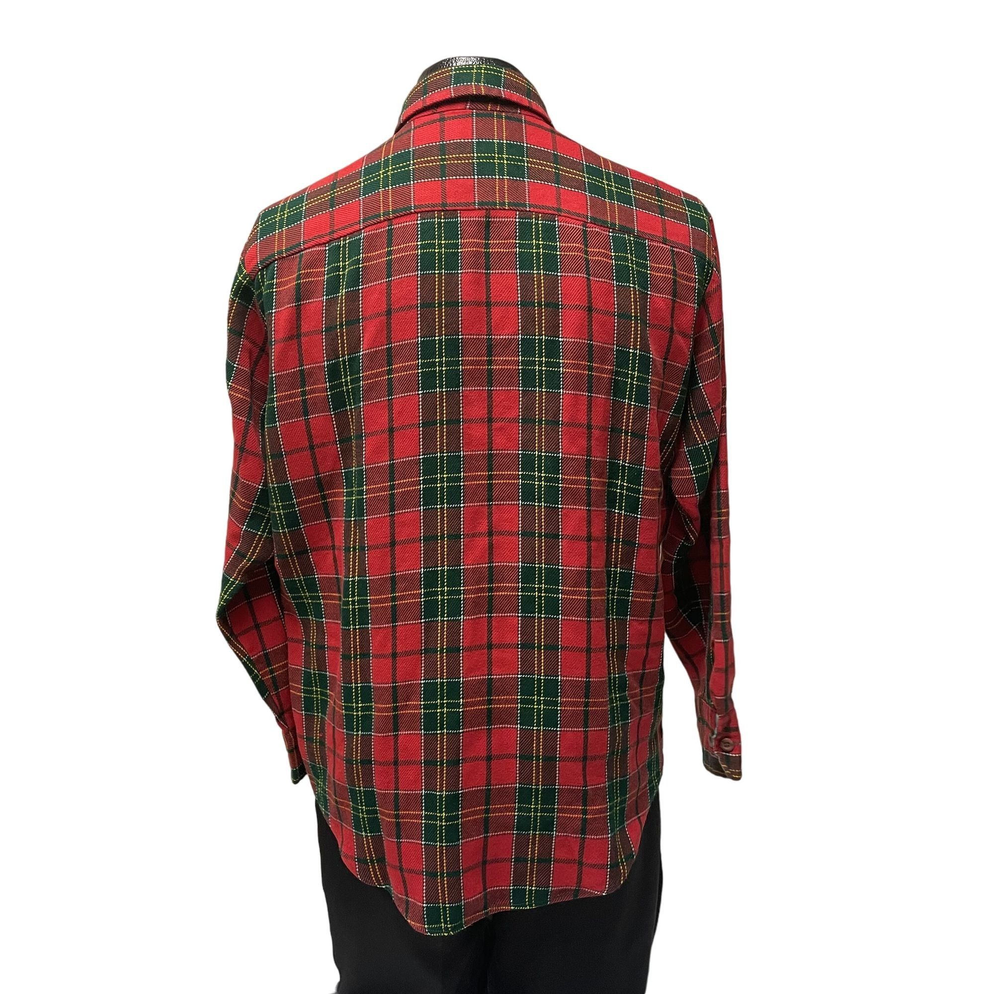 Other Vtg Bud Berma Red Green BUFFALO CHRISTMAS PLAID Flannel Size US XL / EU 56 / 4 - 3 Thumbnail