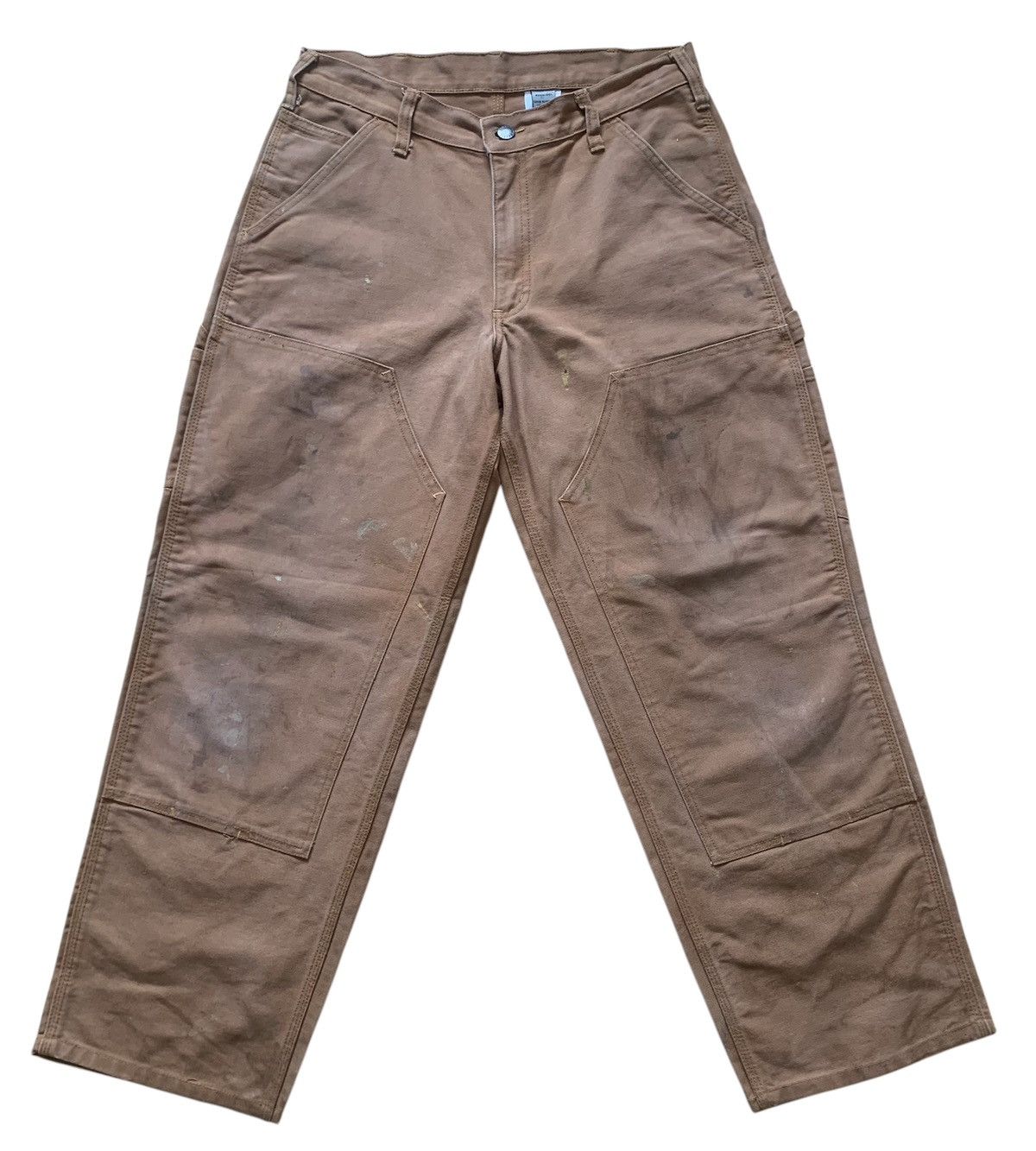 Japanese Brand Dirty Dakota Carpenter Double Knee Workwear Canvas Pants Size US 30 / EU 46 - 1 Thumbnail