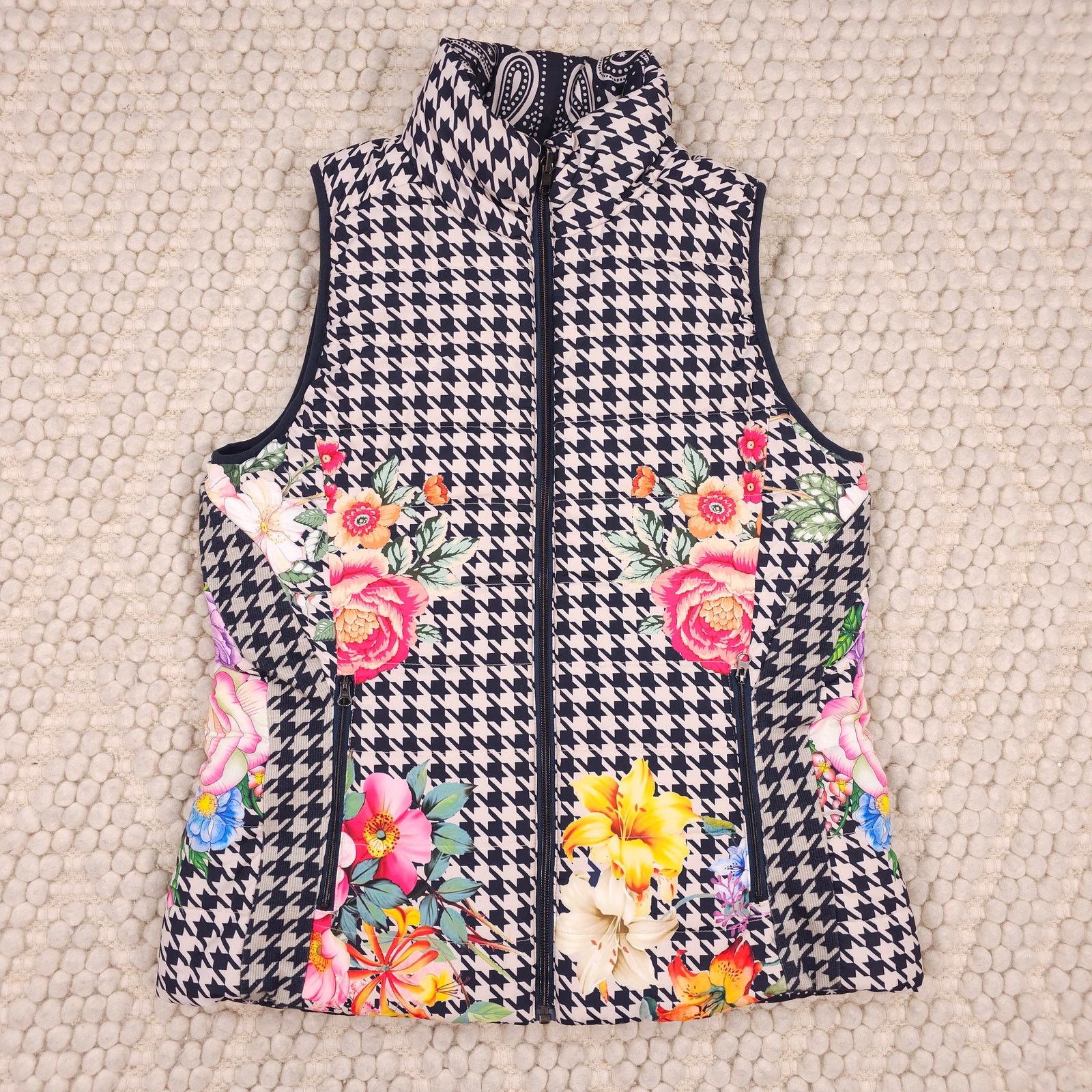 Johnny Was Johnny Was Sasha Reversible Vest Jacket Sz Medium Size M / US 6-8 / IT 42-44 - 9 Thumbnail