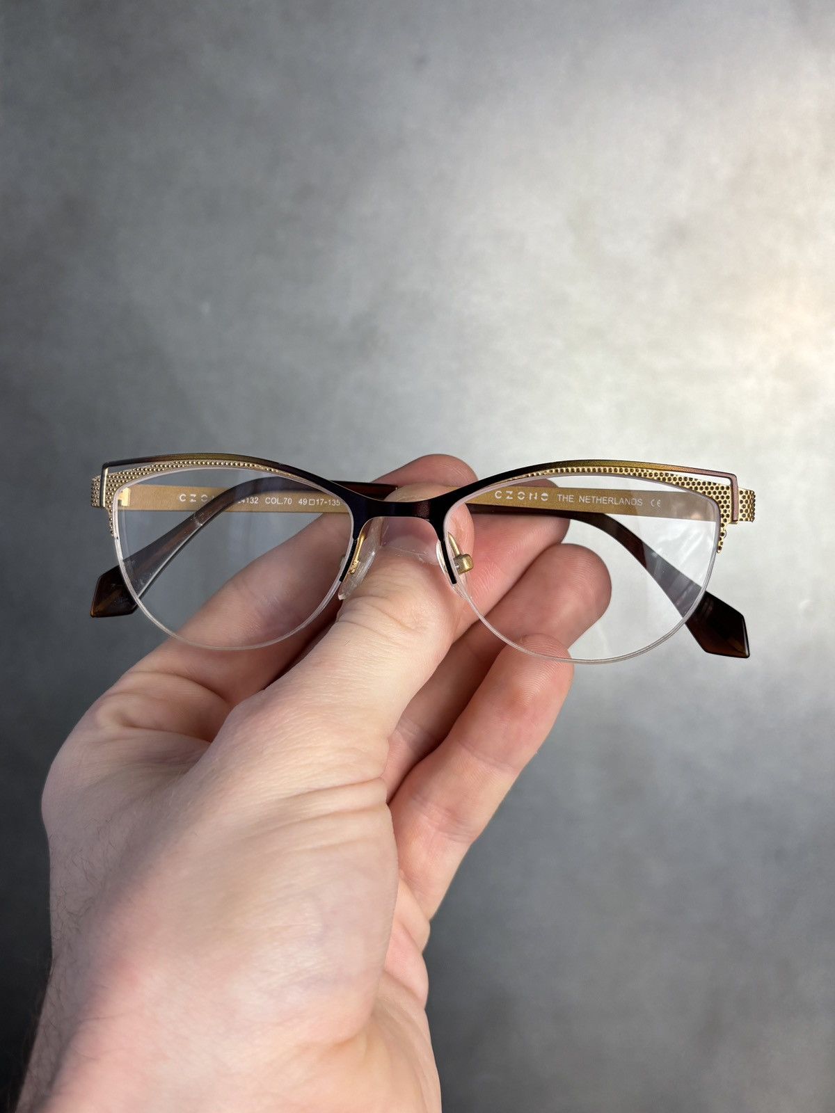 Designer × Other Ozone Eyeglasses The Netherlands L4132 Ombre Gold Frames Size ONE SIZE - 3 Thumbnail
